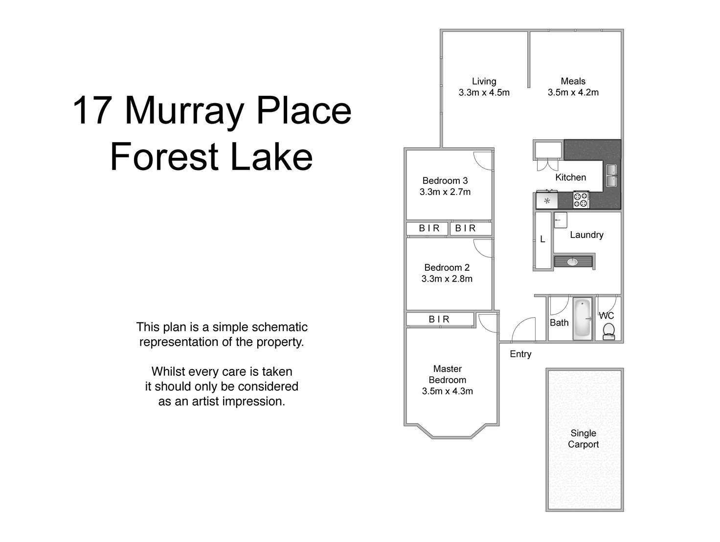 Floorplan of Homely house listing, 17 Murray Place, Forest Lake QLD 4078