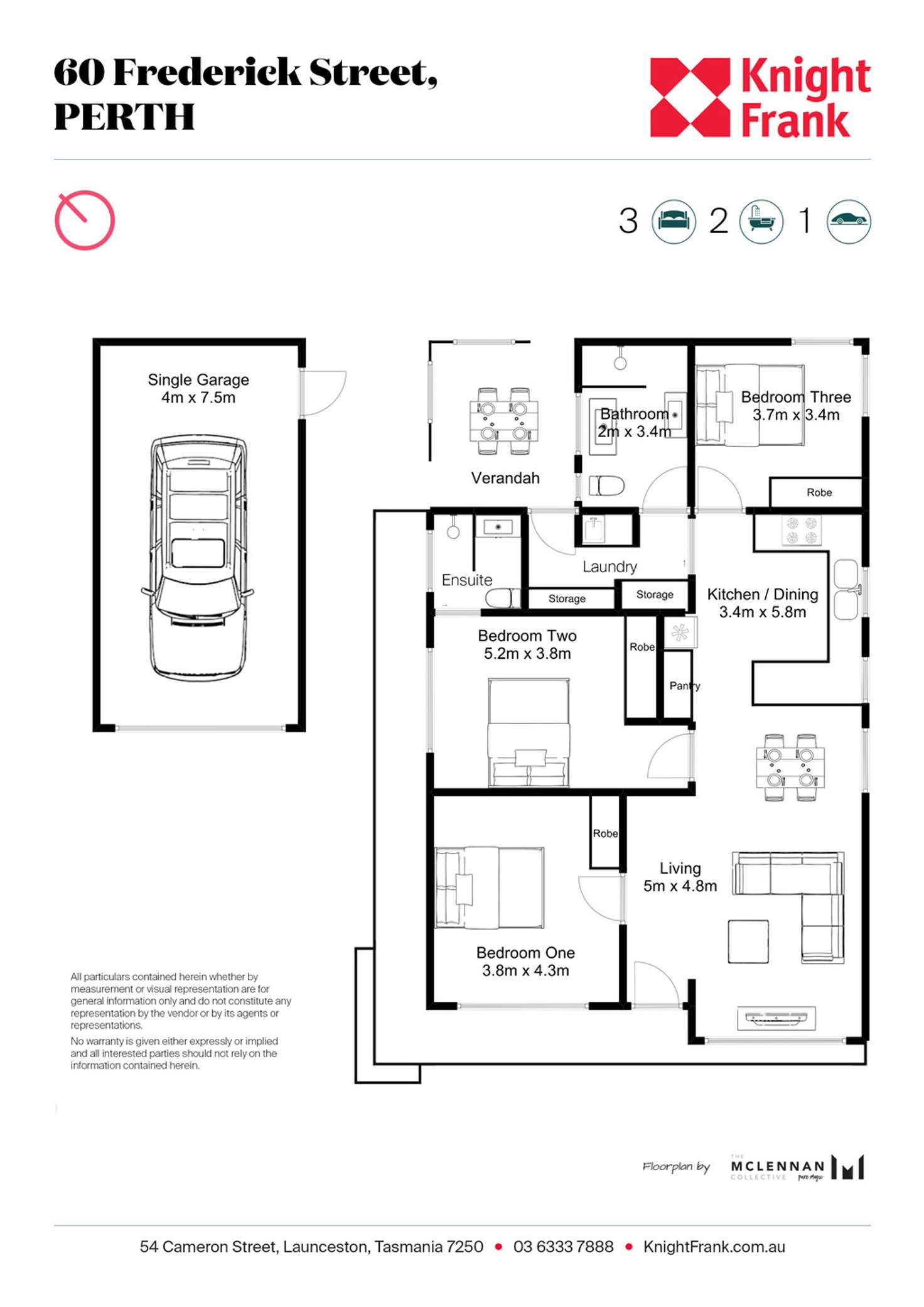 Floorplan of Homely house listing, 60 Frederick Street, Perth TAS 7300