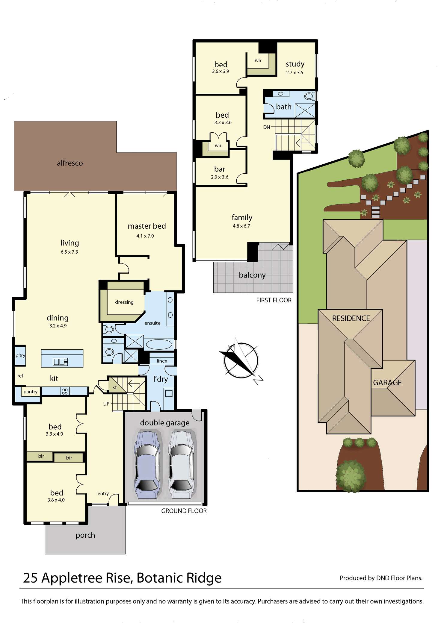 Floorplan of Homely house listing, 25 Appletree Rise, Botanic Ridge VIC 3977