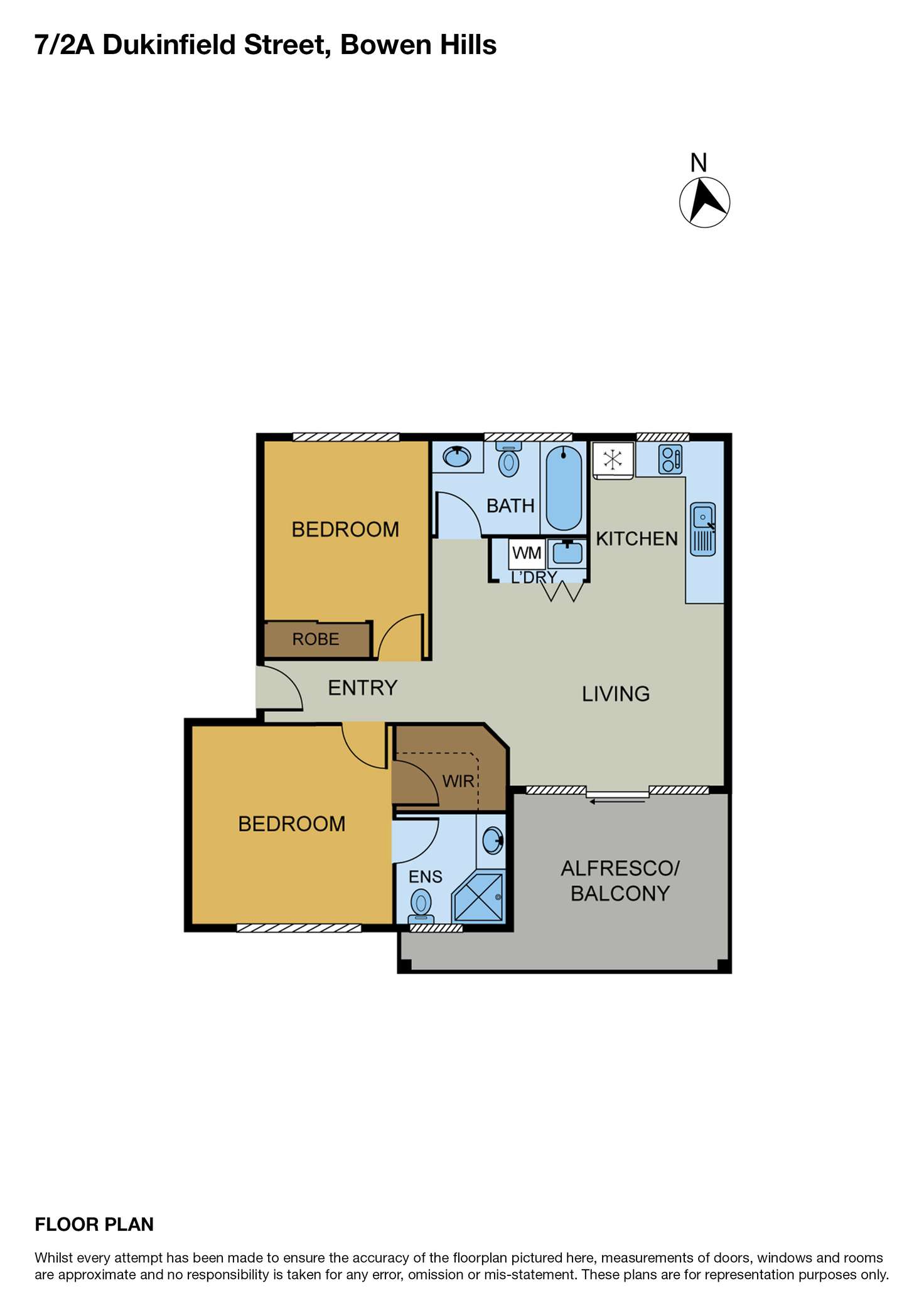 Floorplan of Homely unit listing, 6/2A Dukinfield Street, Bowen Hills QLD 4006