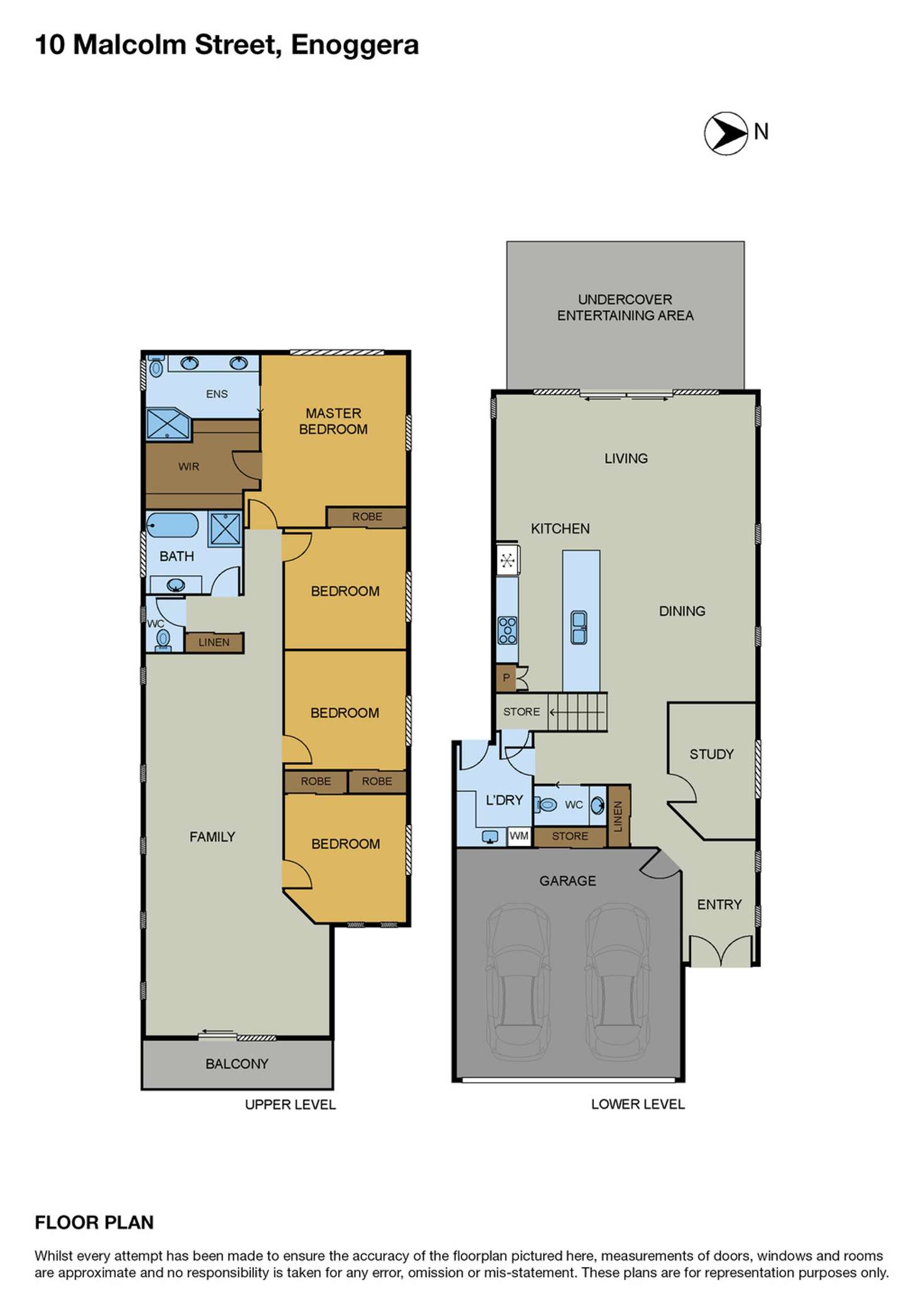 Floorplan of Homely house listing, 10 Malcolm Street, Enoggera QLD 4051
