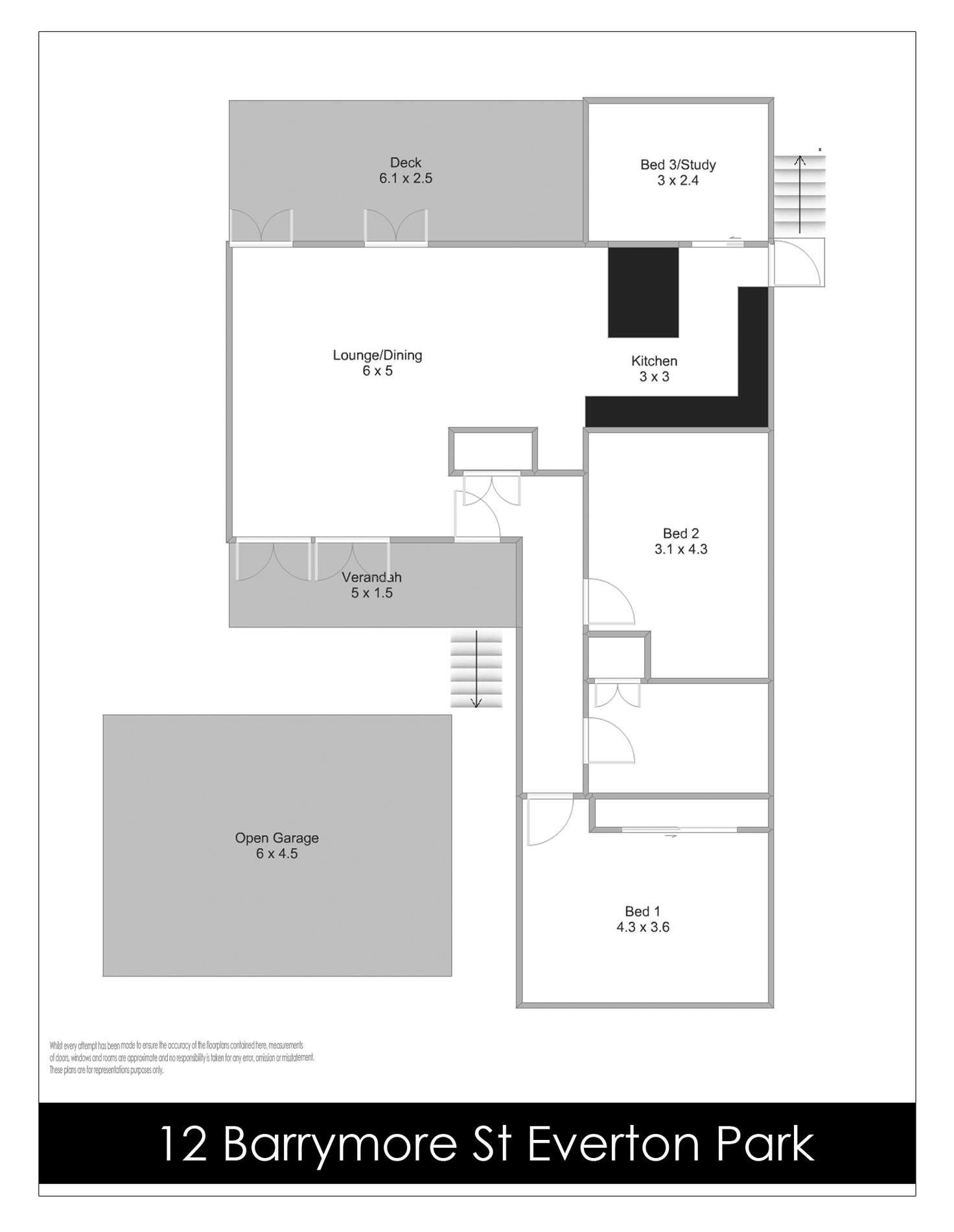 Floorplan of Homely house listing, 12 Barrymore Street, Everton Park QLD 4053