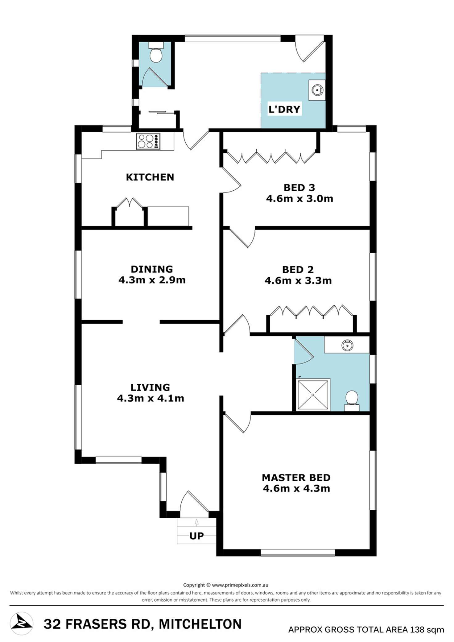 Floorplan of Homely house listing, 32 Frasers Road, Mitchelton QLD 4053