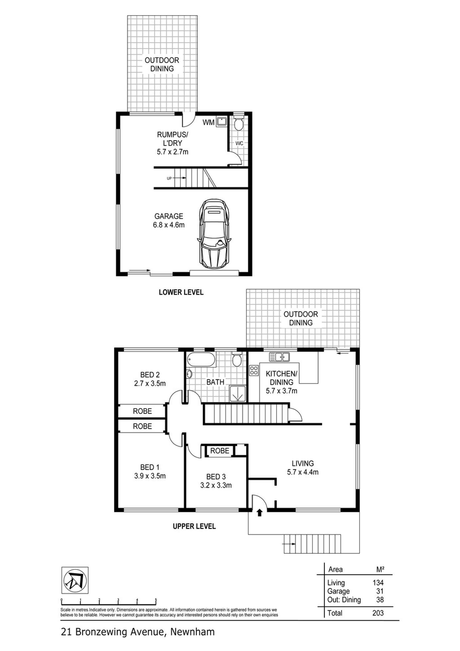 Floorplan of Homely house listing, 21 Bronzewing Avenue, Newnham TAS 7248