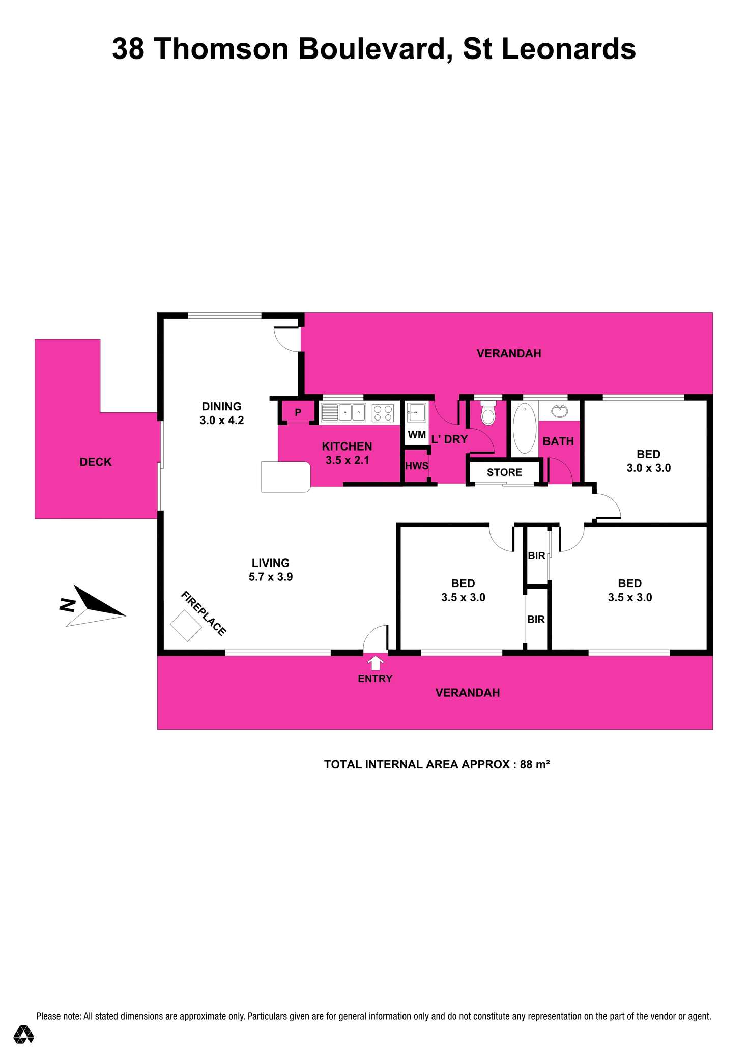 Floorplan of Homely house listing, 38 Thomson Boulevard, St Leonards VIC 3223