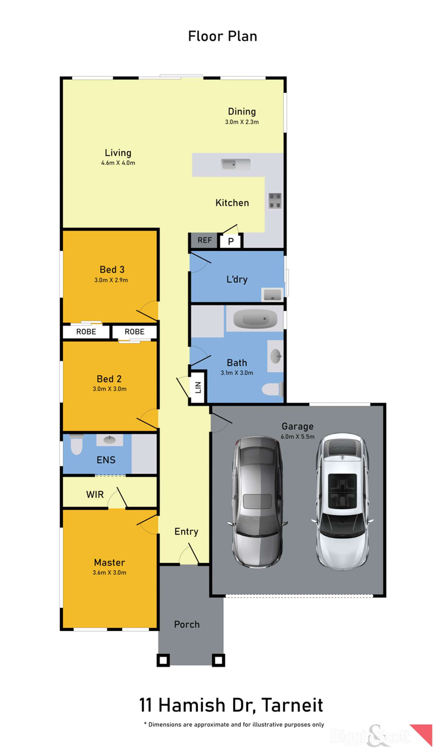 Floorplan of Homely house listing, 11 Hamish Drive, Tarneit VIC 3029
