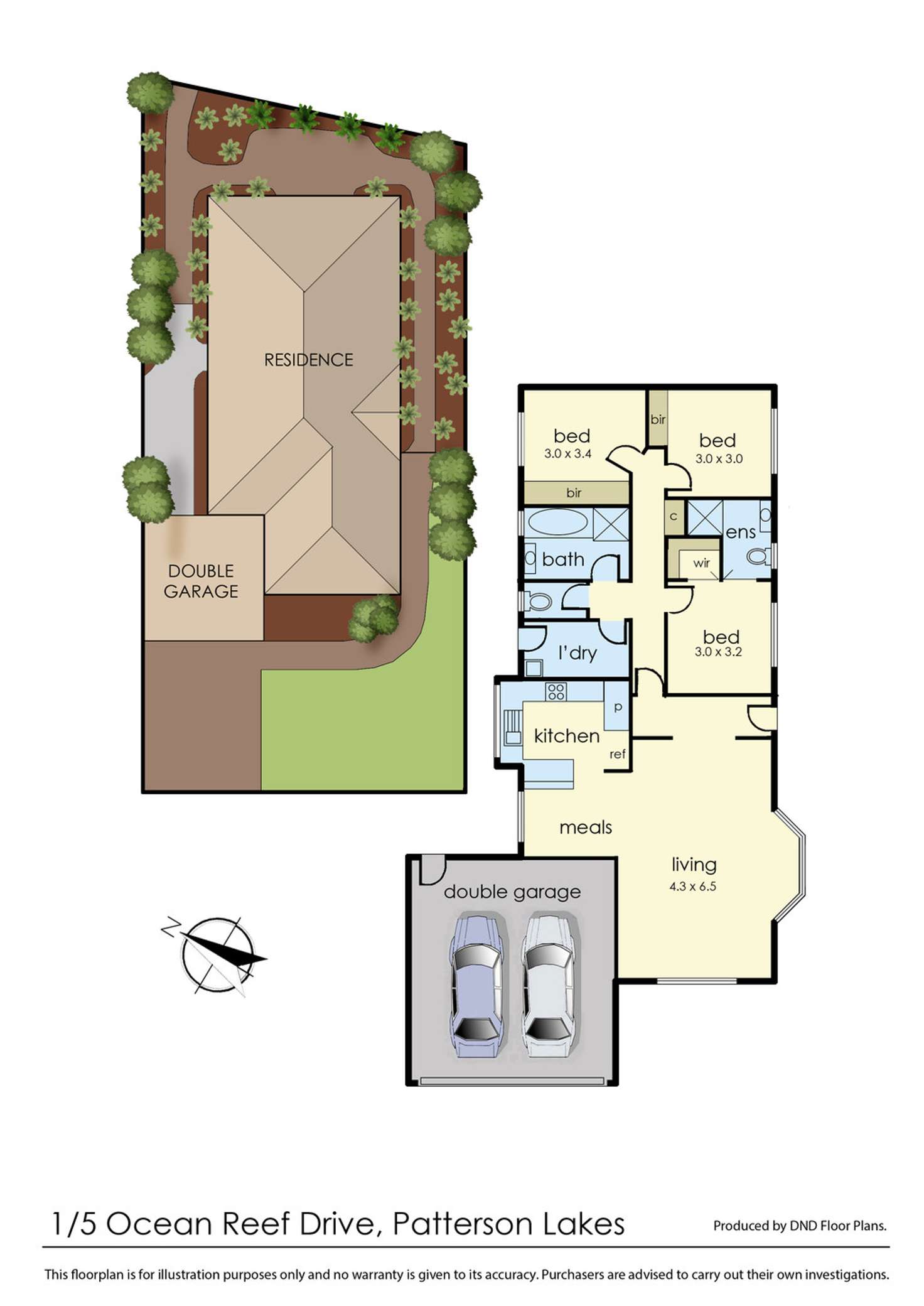 Floorplan of Homely house listing, 1/5 Ocean Reef Drive, Patterson Lakes VIC 3197