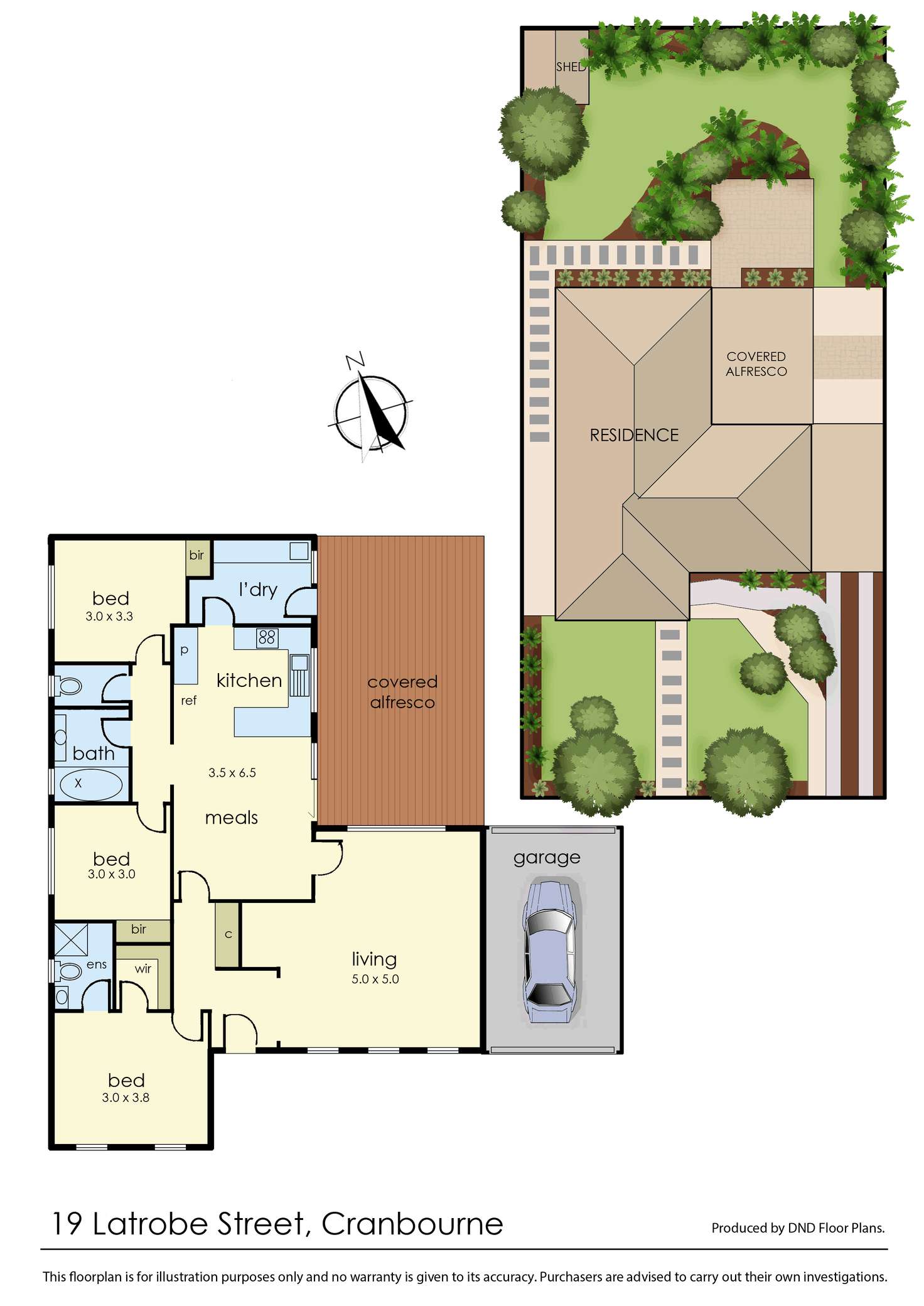 Floorplan of Homely house listing, 19 Latrobe Street, Cranbourne VIC 3977