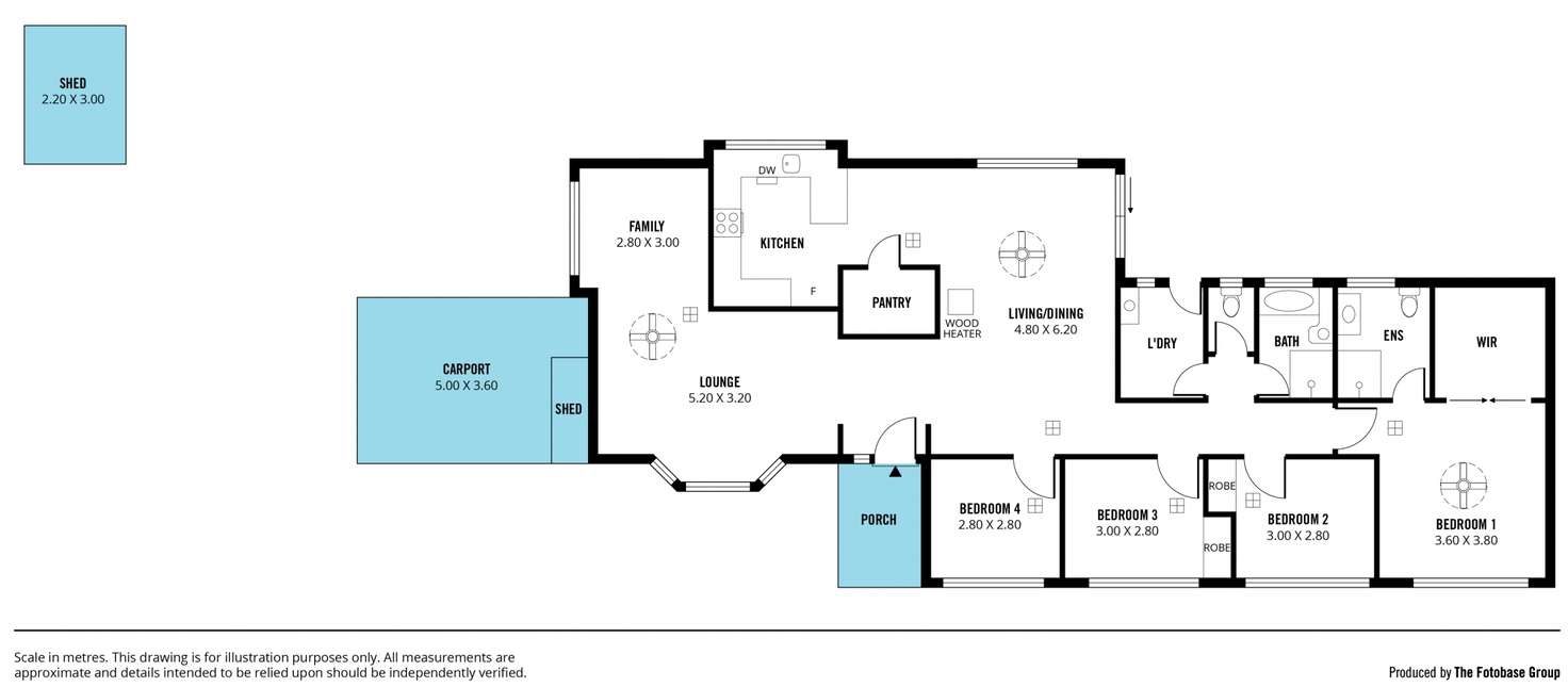 Floorplan of Homely house listing, 42 Outlook Drive, Aberfoyle Park SA 5159