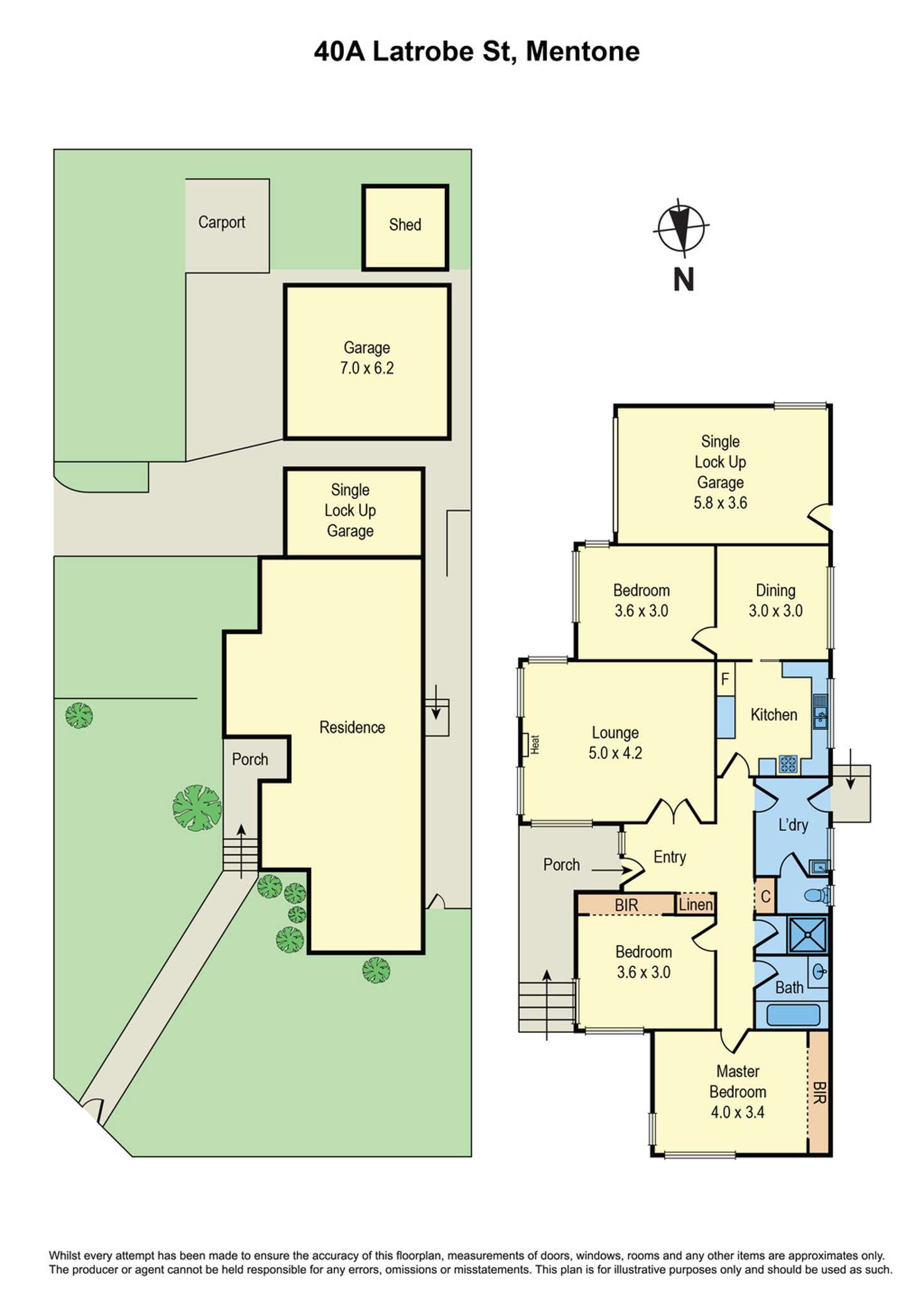 Floorplan of Homely house listing, 40A Latrobe Street, Mentone VIC 3194