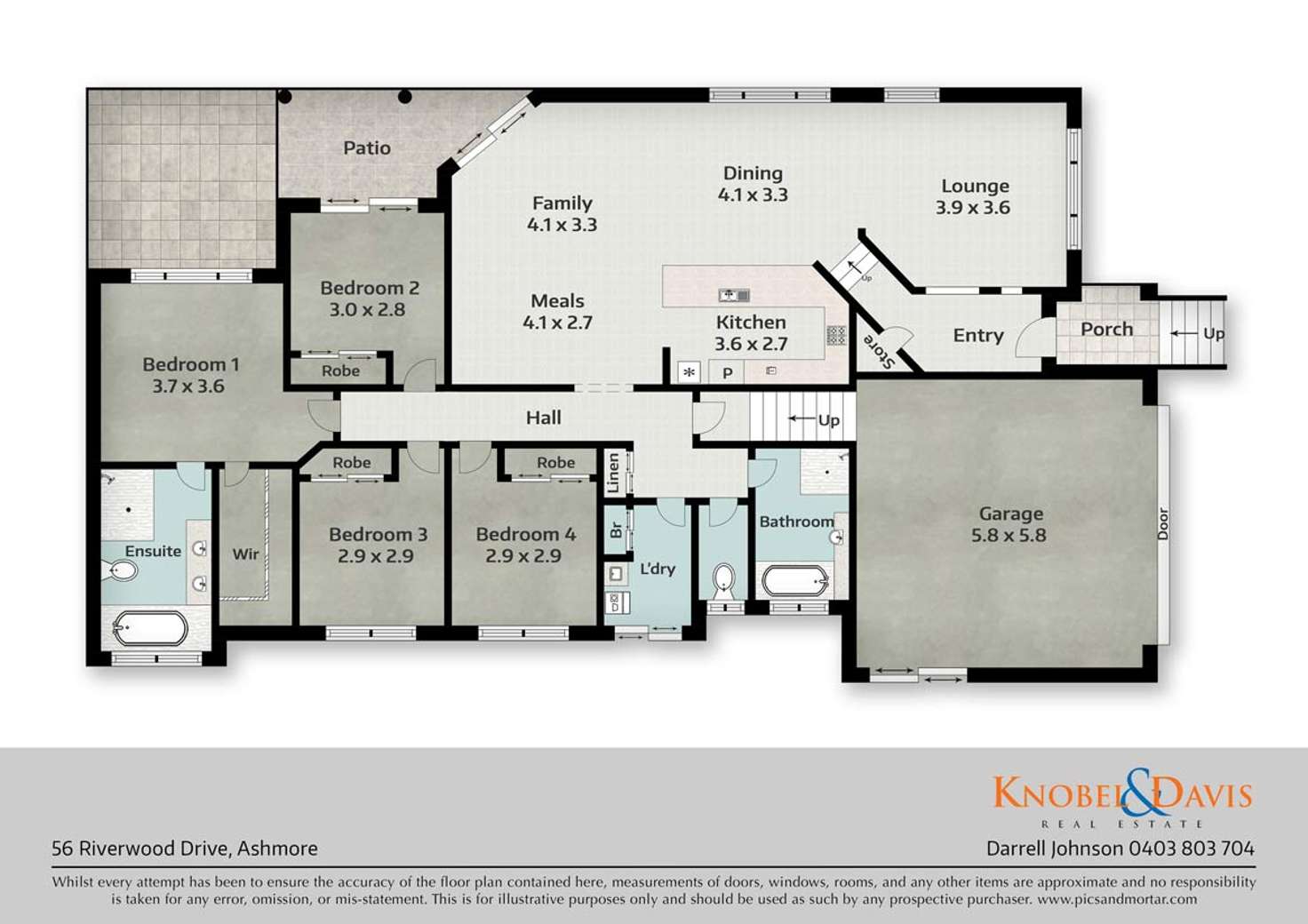 Floorplan of Homely house listing, 56 Riverwood Drive, Ashmore QLD 4214