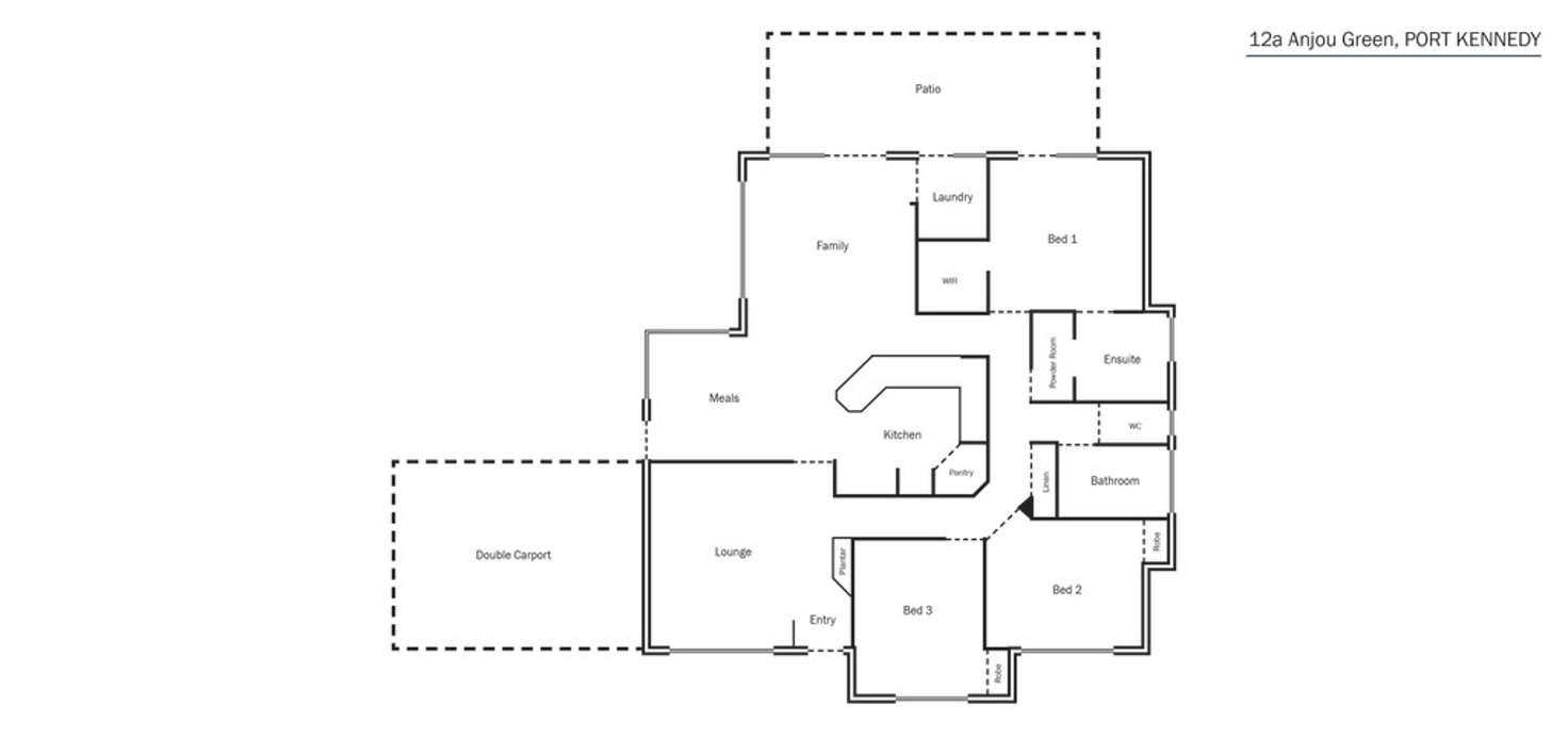 Floorplan of Homely house listing, 12A Anjou Green, Port Kennedy WA 6172