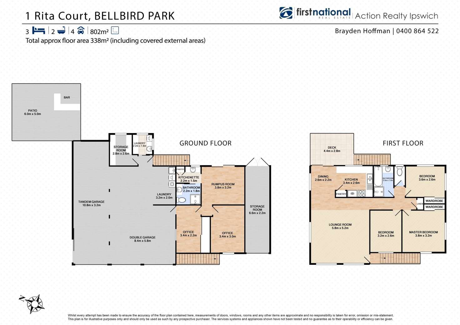 Floorplan of Homely house listing, 1 Rita Court, Bellbird Park QLD 4300
