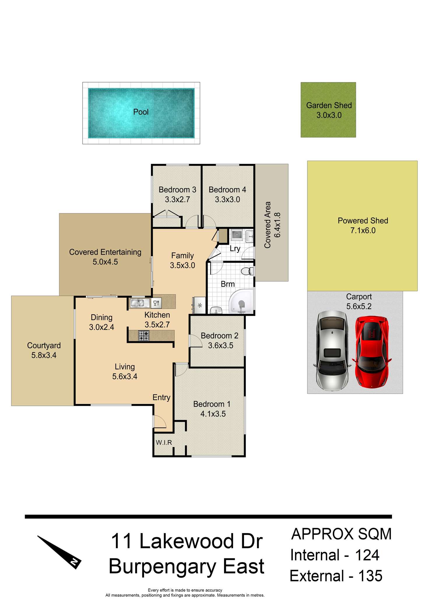 Floorplan of Homely house listing, 11 Lakewood Drive, Burpengary East QLD 4505