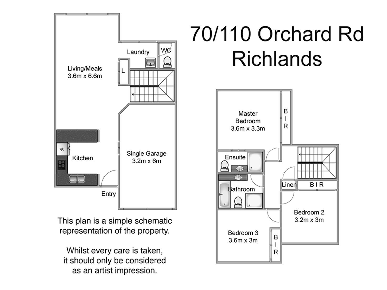 Floorplan of Homely townhouse listing, 70/110 Orchard Avenue, Richlands QLD 4077
