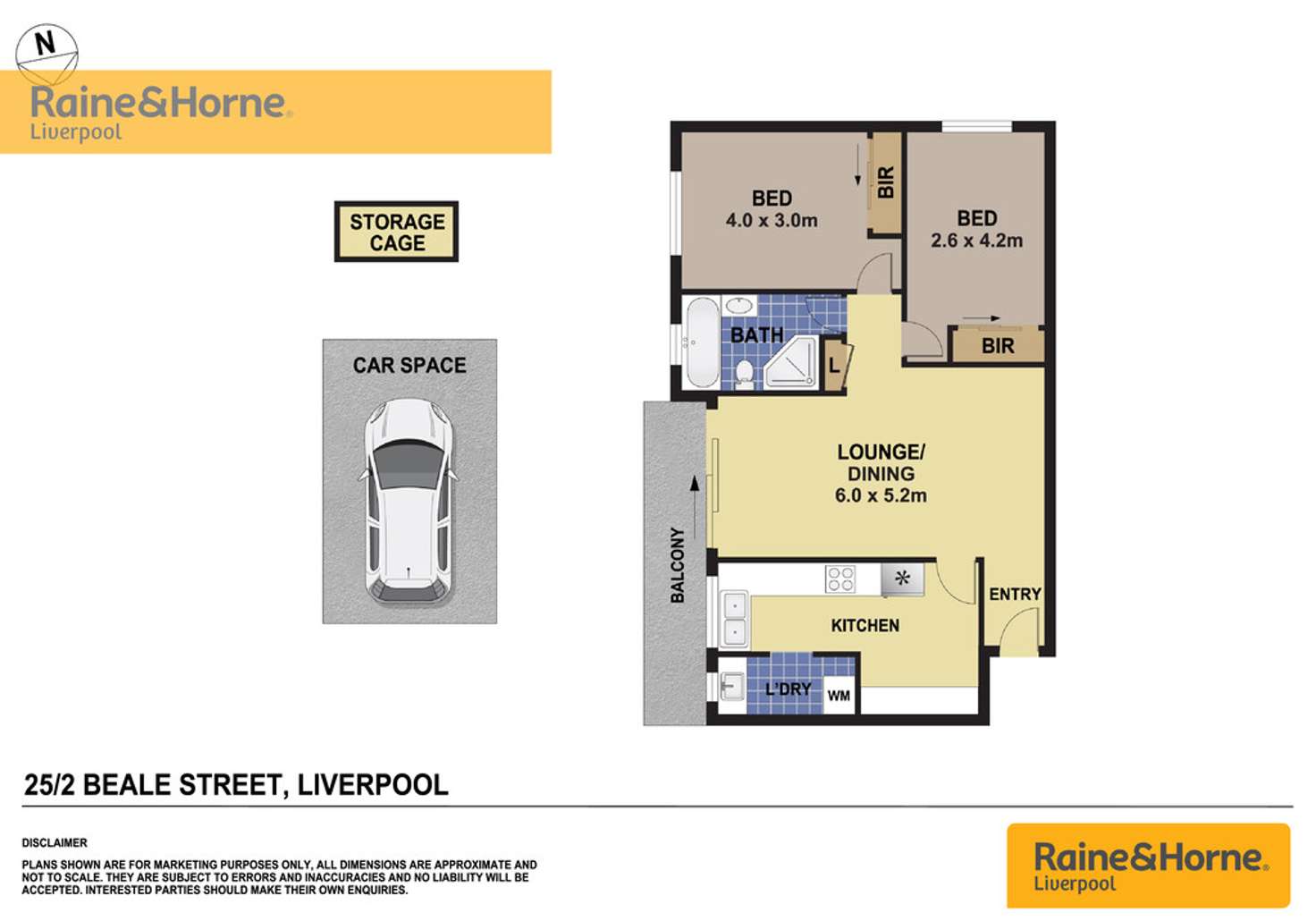 Floorplan of Homely unit listing, 25/2 Beale Street, Liverpool NSW 2170