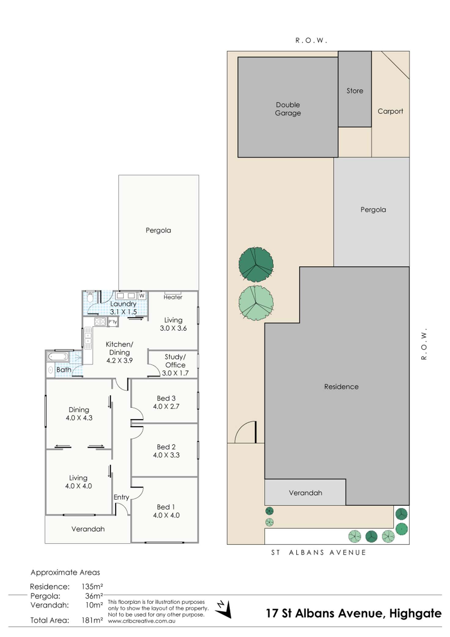 Floorplan of Homely house listing, 17 St Albans Avenue, Highgate WA 6003