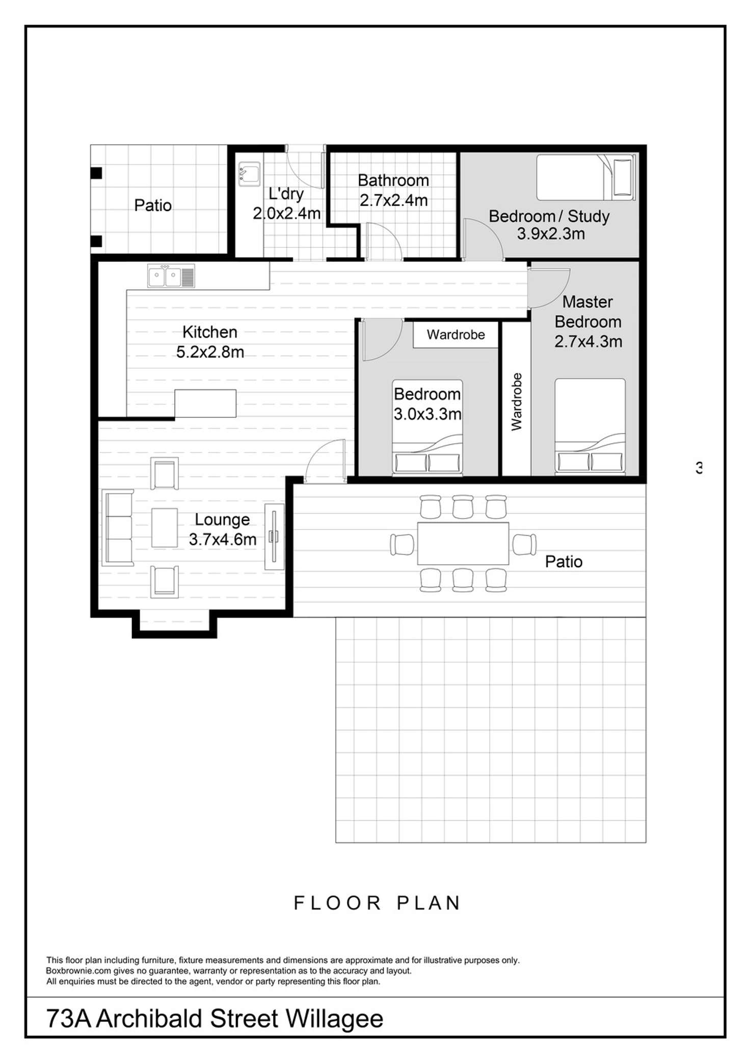 Floorplan of Homely house listing, 73A Archibald Street, Willagee WA 6156