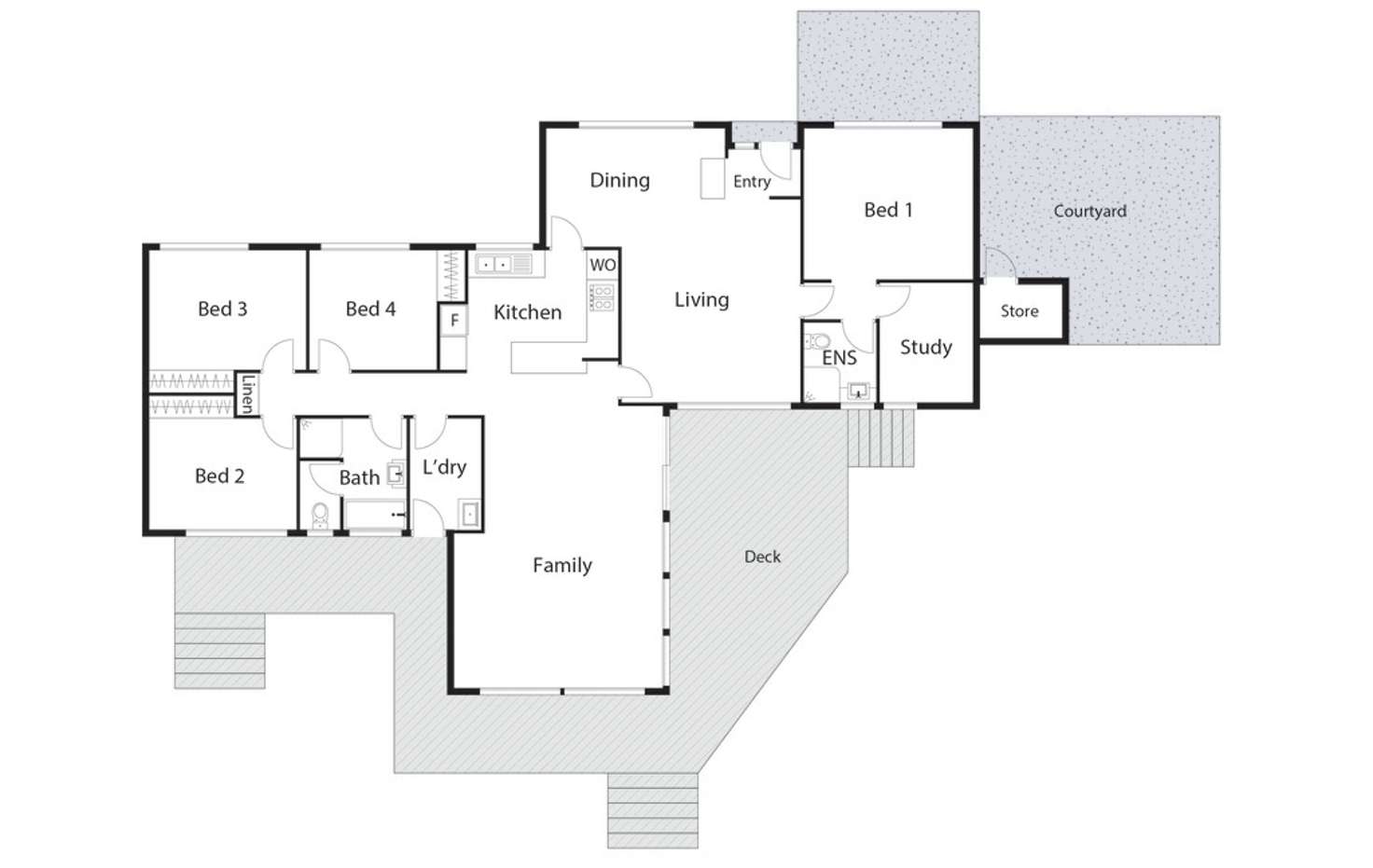 Floorplan of Homely house listing, 5 Hamersley Place, Fisher ACT 2611