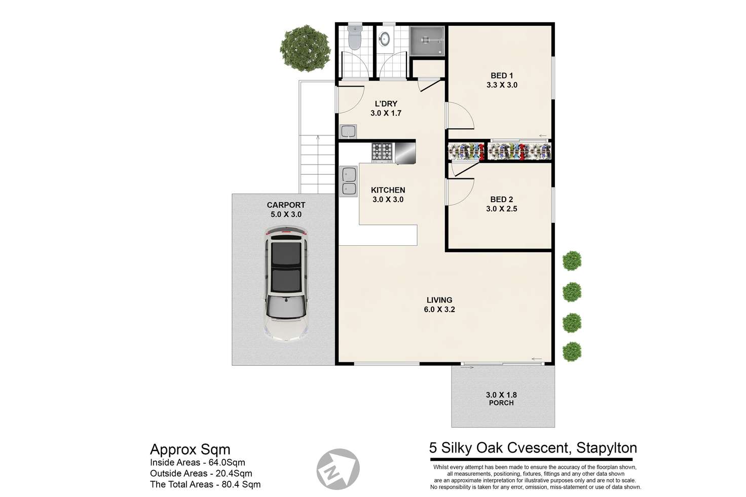 Floorplan of Homely house listing, 5 Silky Oak Crescent, Stapylton QLD 4207