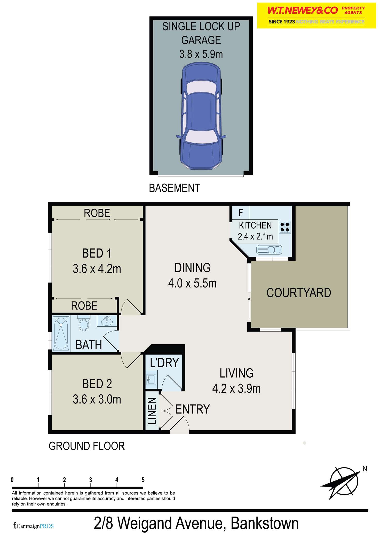 Floorplan of Homely unit listing, 2/8-10 Weigand Ave, Bankstown NSW 2200