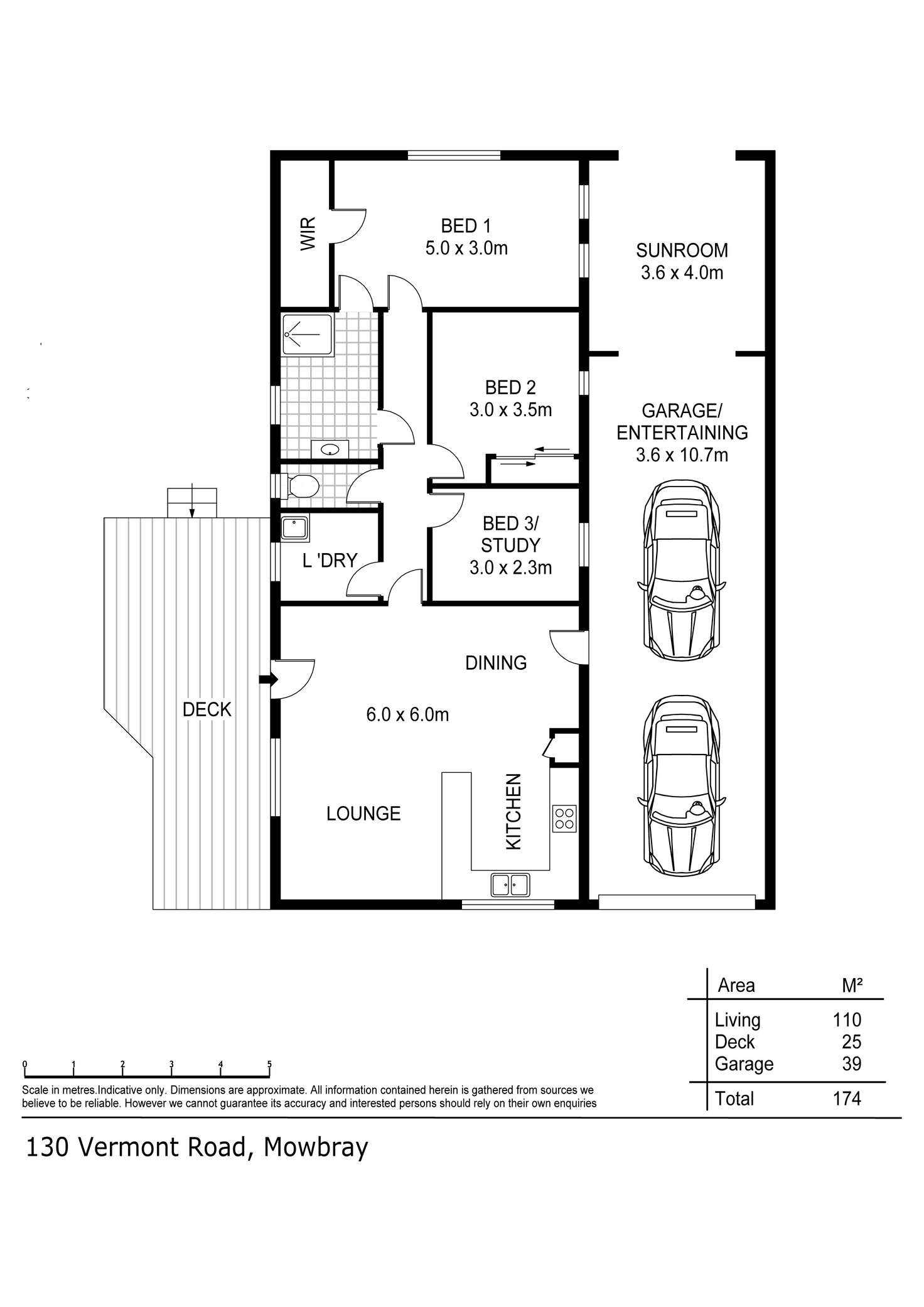 Floorplan of Homely unit listing, 2/130 Vermont Road, Mowbray TAS 7248