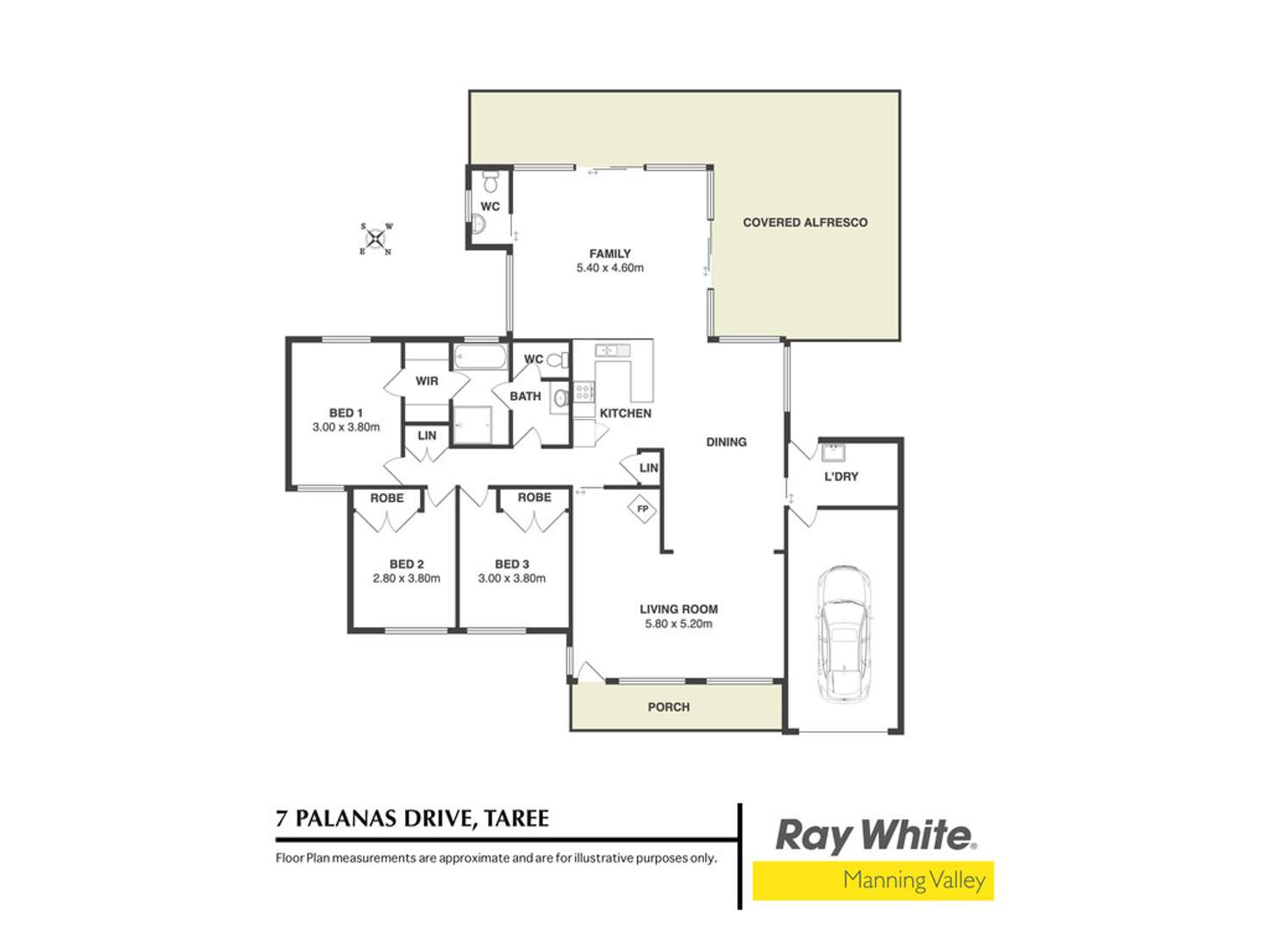 Floorplan of Homely house listing, 7 Palanas Drive, Taree NSW 2430