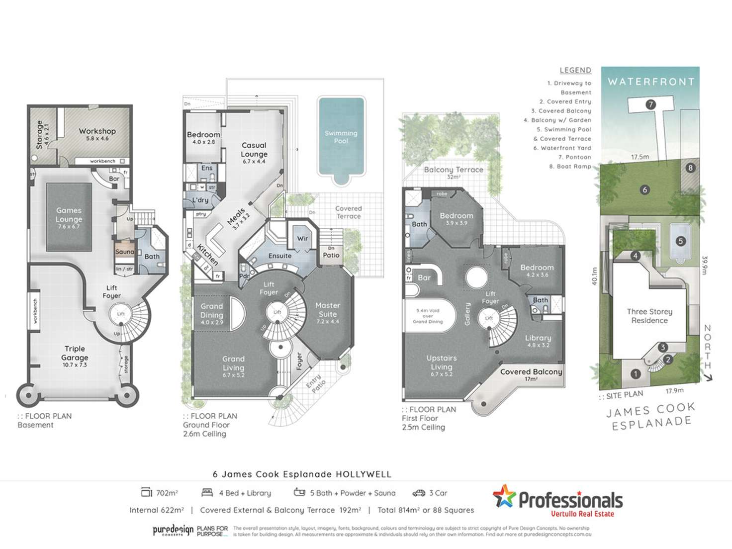 Floorplan of Homely house listing, 6 James Cook Esplanade, Hollywell QLD 4216