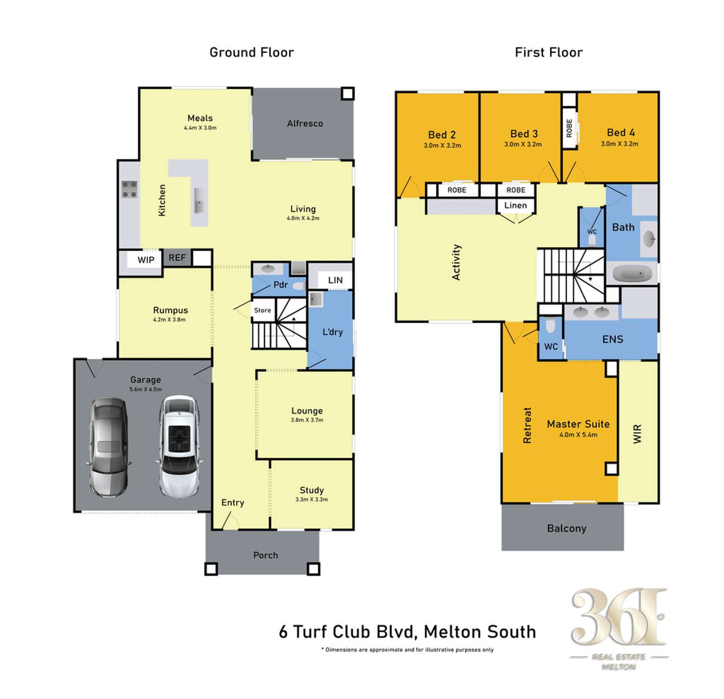 Floorplan of Homely house listing, 6 Turf club Blvd, Melton South VIC 3338