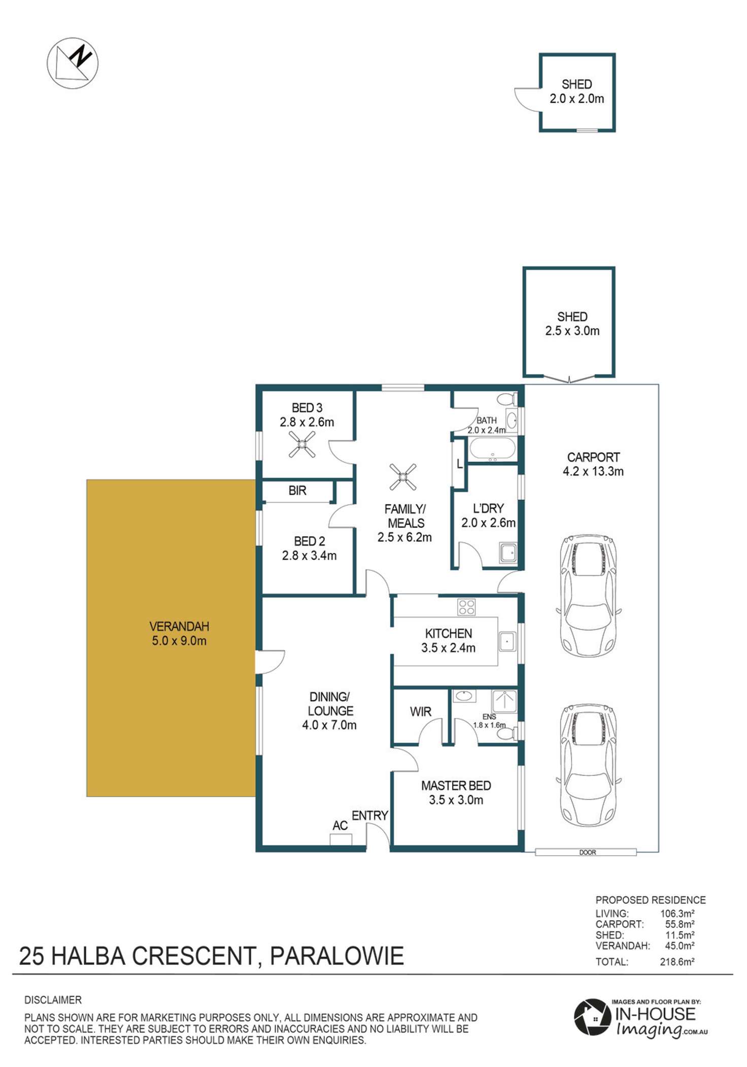 Floorplan of Homely house listing, 25 Halba Crescent, Paralowie SA 5108