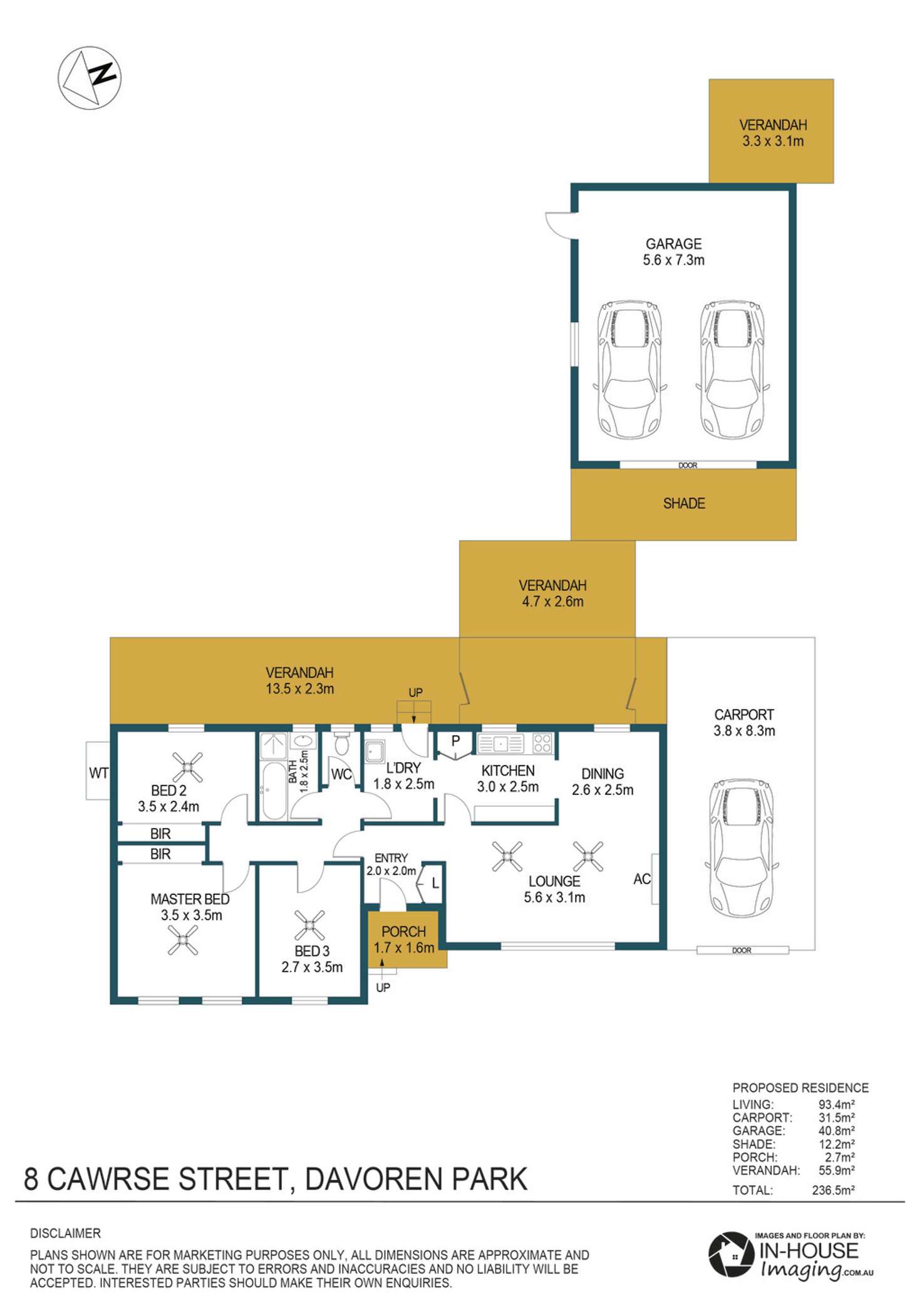 Floorplan of Homely house listing, 8 Cawrse Street, Davoren Park SA 5113