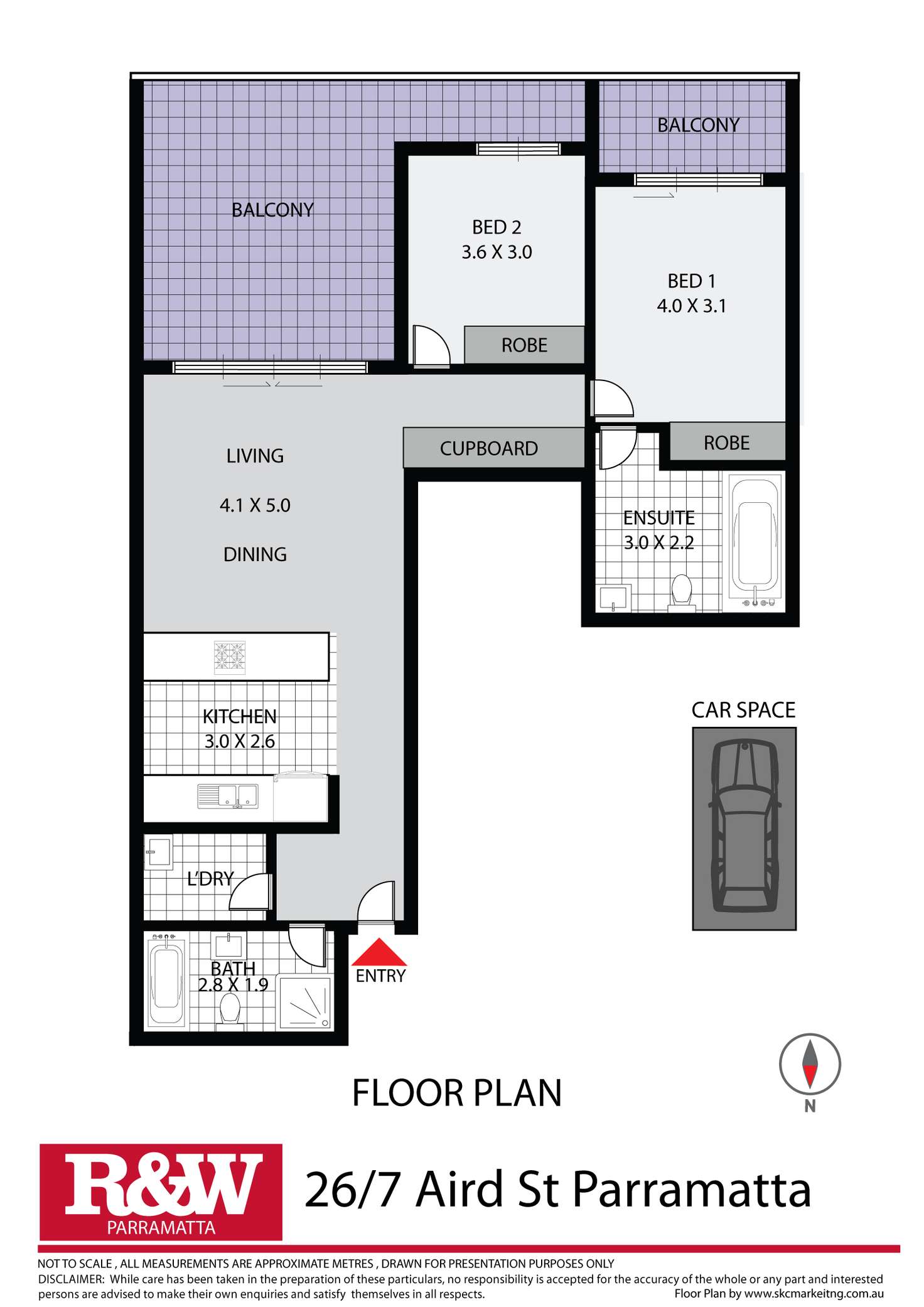 Floorplan of Homely unit listing, 26/7 Aird Street, Parramatta NSW 2150