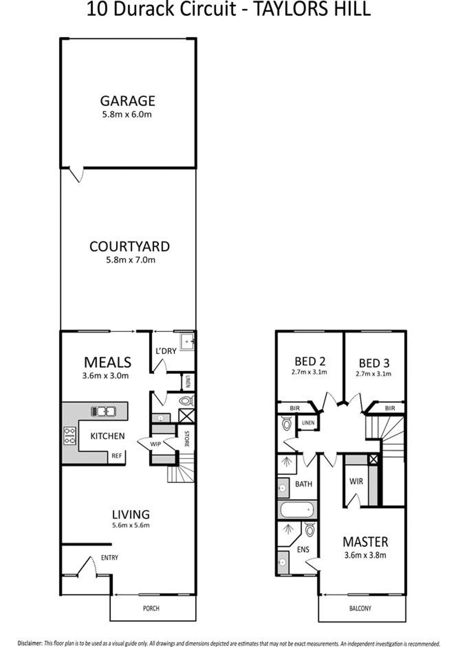Floorplan of Homely house listing, 10 Durack Circuit, Taylors Hill VIC 3037