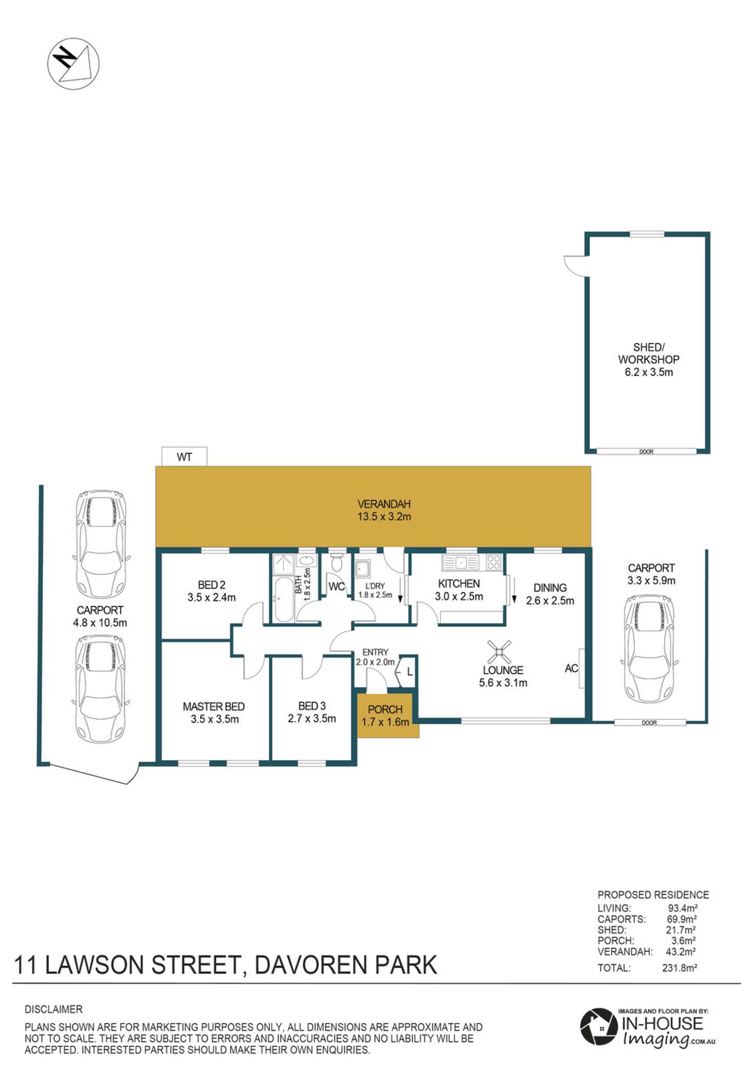 Floorplan of Homely house listing, 11 Lawson Street, Davoren Park SA 5113