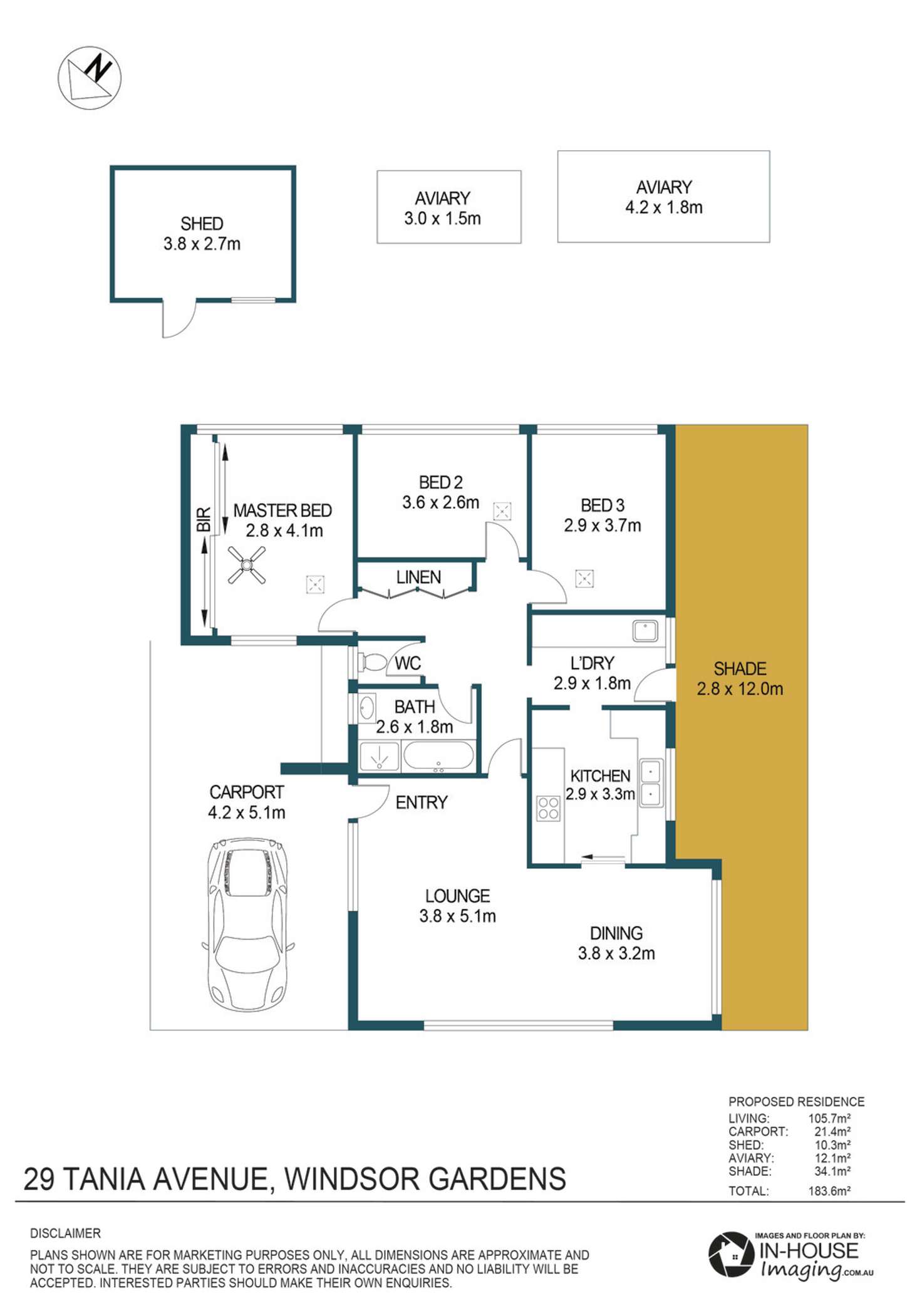 Floorplan of Homely house listing, 29 Tania Avenue, Windsor Gardens SA 5087