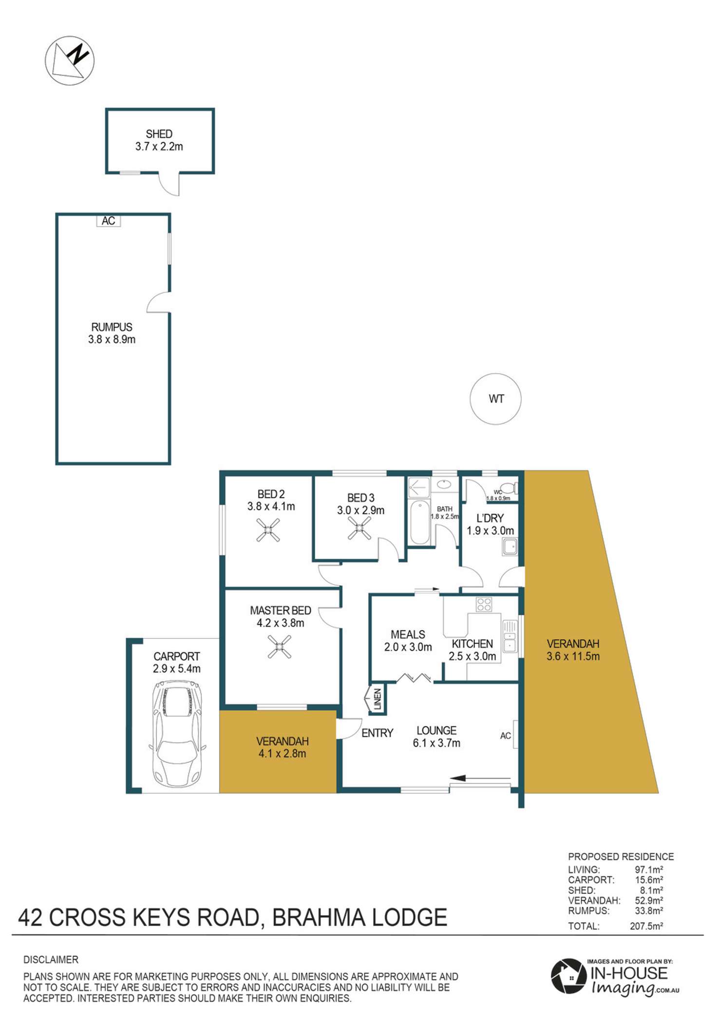 Floorplan of Homely house listing, 42 Cross Keys Road, Brahma Lodge SA 5109