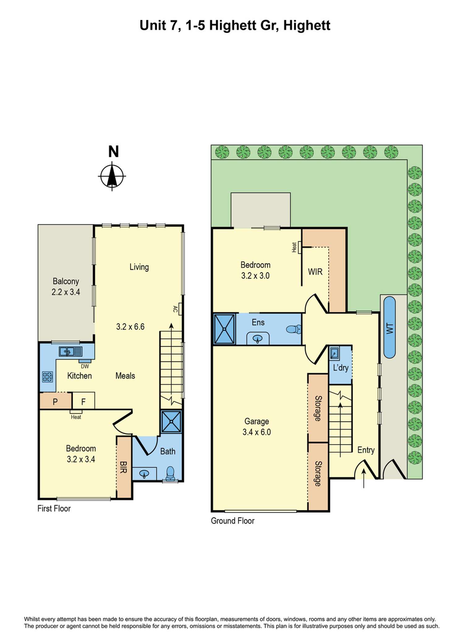 Floorplan of Homely townhouse listing, 7/1-5 Highett Grove, Highett VIC 3190