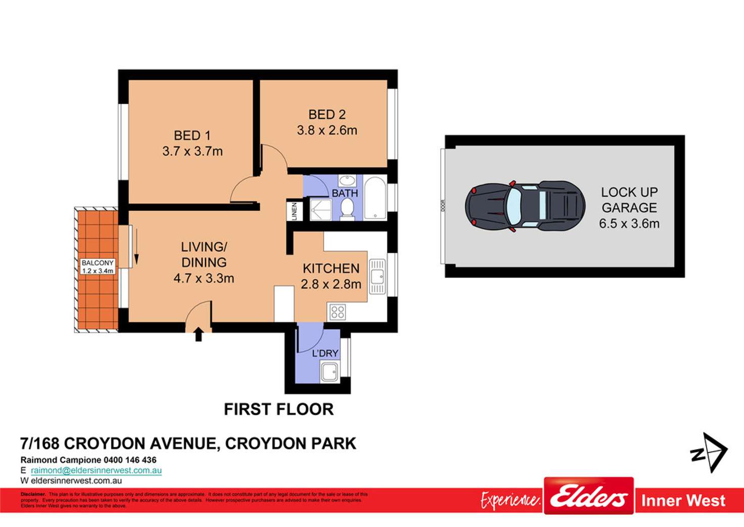 Floorplan of Homely unit listing, 7/168 Croydon Avenue, Croydon Park NSW 2133