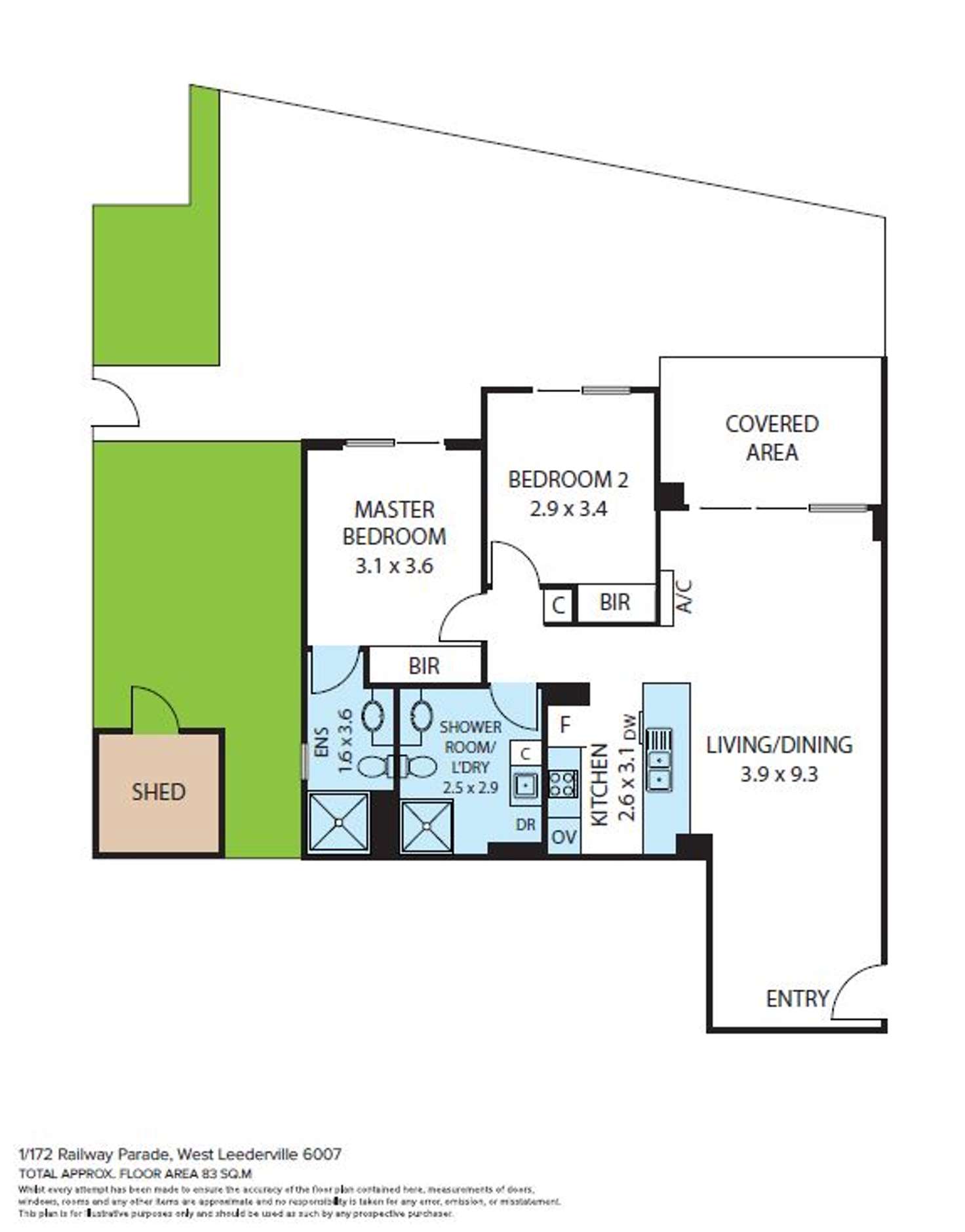 Floorplan of Homely house listing, 1/172 Railway Parade, West Leederville WA 6007