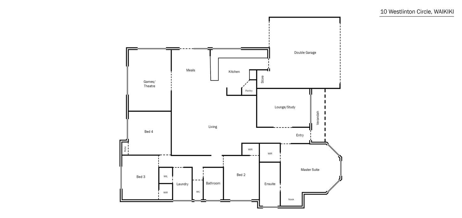 Floorplan of Homely house listing, 10 Westlinton Circle, Waikiki WA 6169