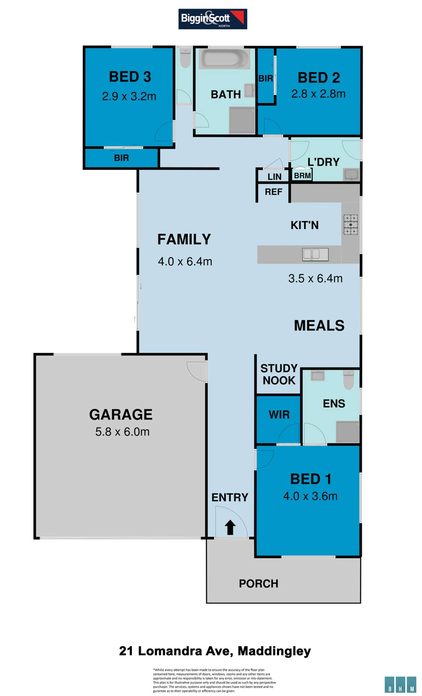 Floorplan of Homely house listing, 21 Lomandra Avenue, Maddingley VIC 3340