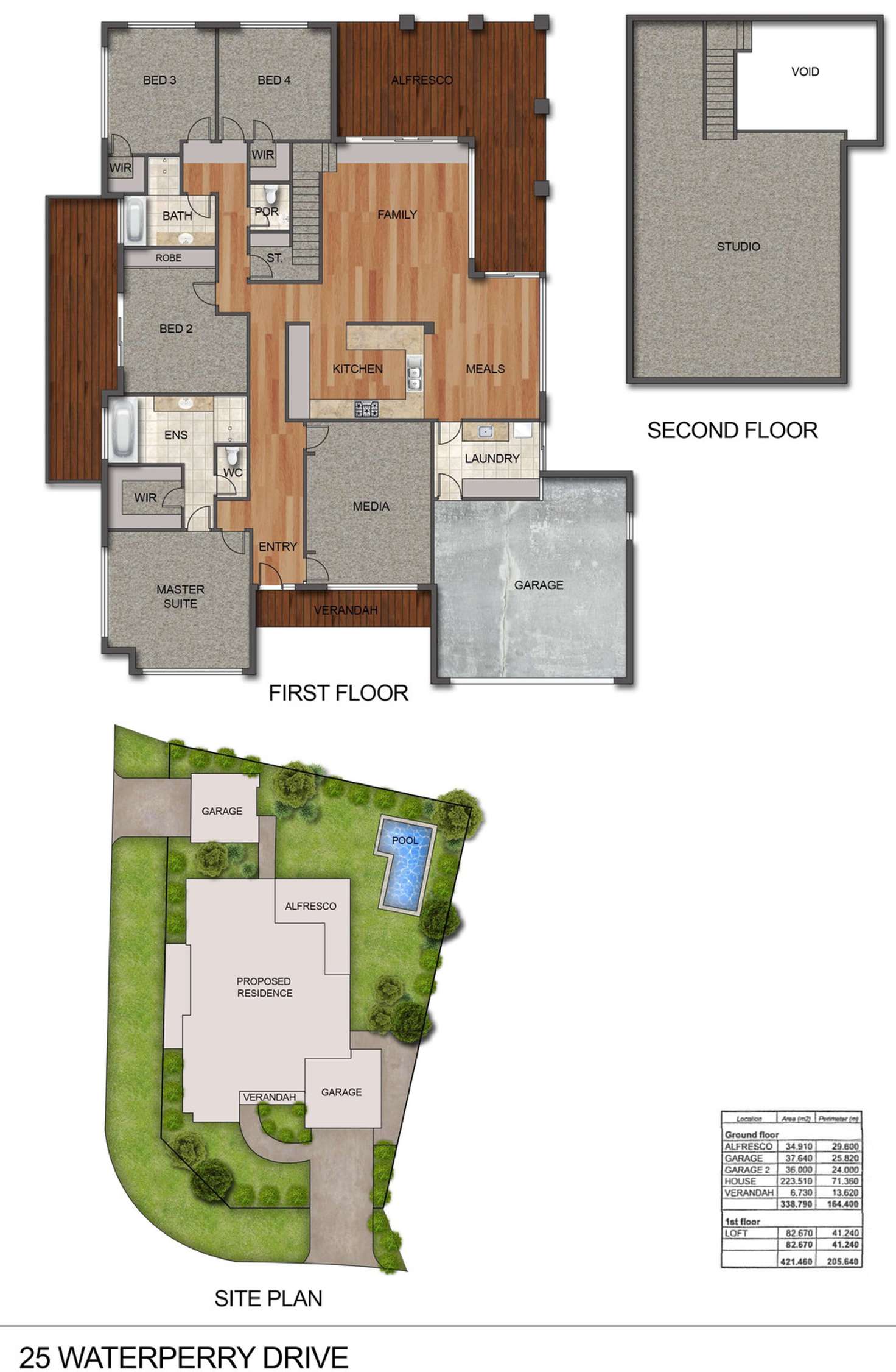 Floorplan of Homely house listing, 25 Waterperry Drive, Canning Vale WA 6155