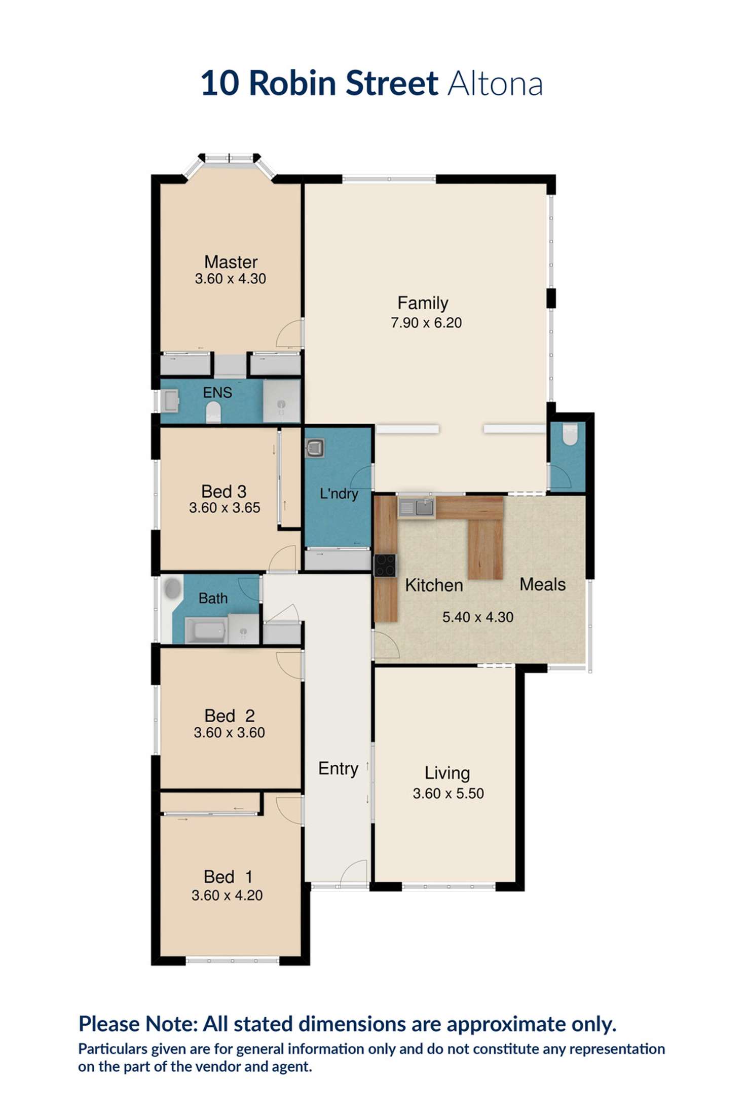 Floorplan of Homely house listing, 10 Robin Street, Altona VIC 3018