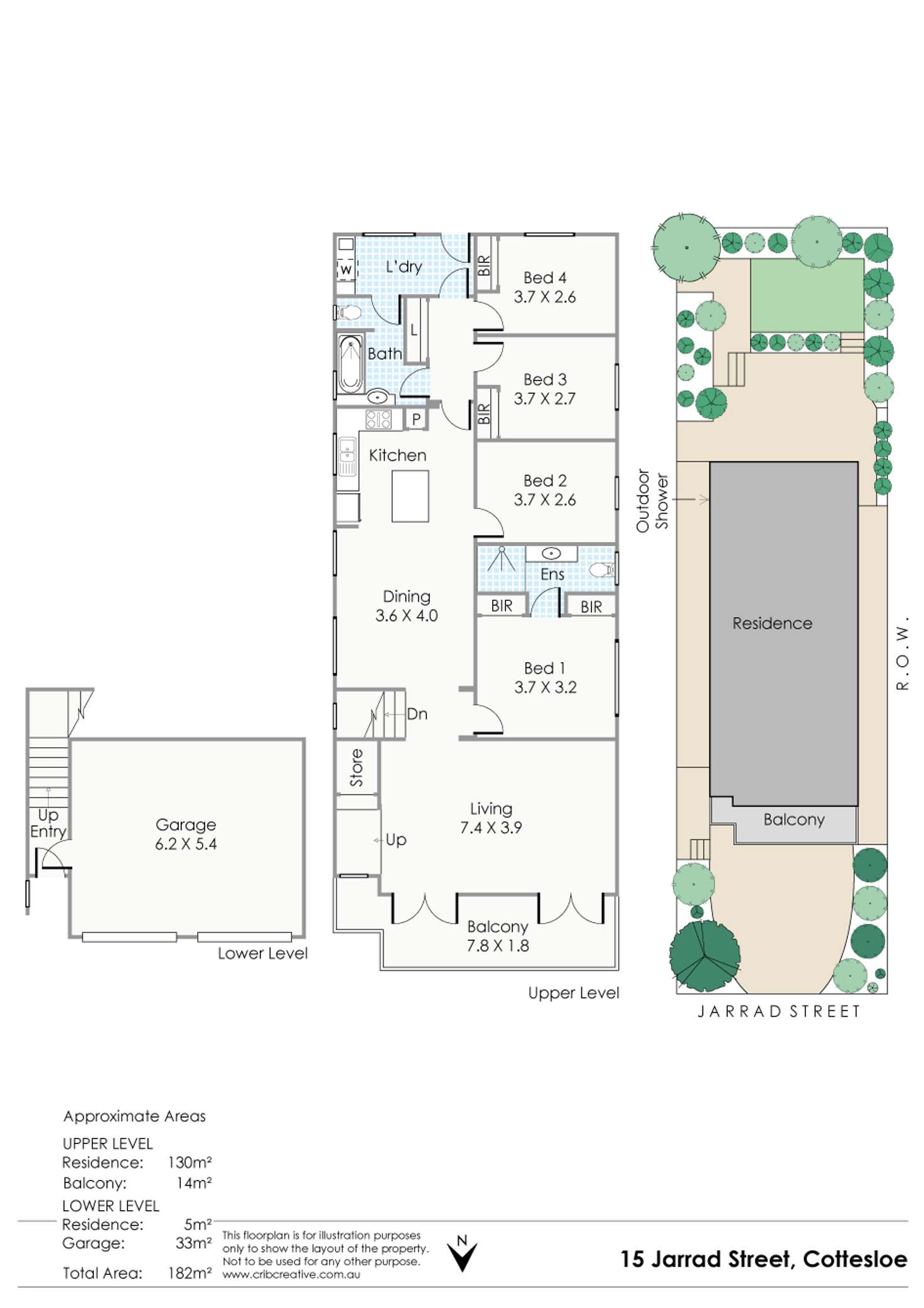 Floorplan of Homely house listing, 15 Jarrad Street, Cottesloe WA 6011