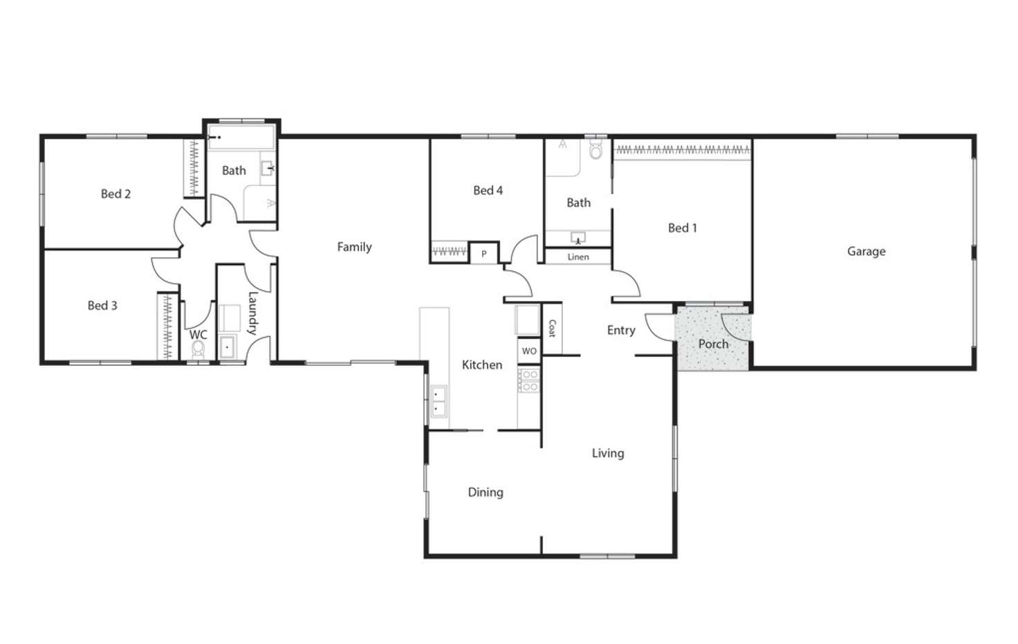 Floorplan of Homely house listing, 41 Alexander Mackie Circuit, Isaacs ACT 2607