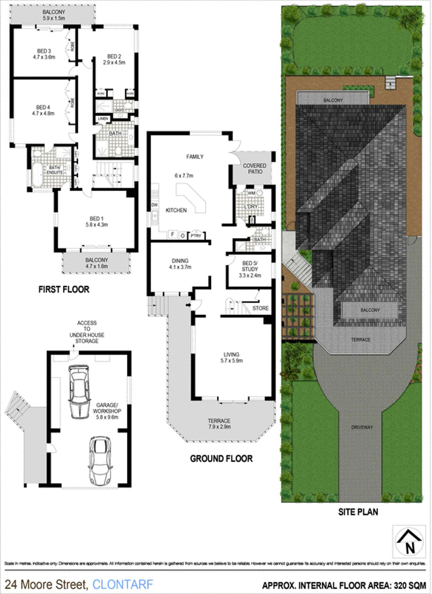Floorplan of Homely house listing, 24 Moore Street, Clontarf NSW 2093