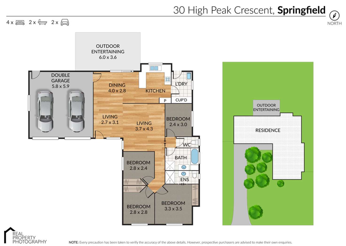 Floorplan of Homely house listing, 30 Highpeak Crescent, Springfield QLD 4300