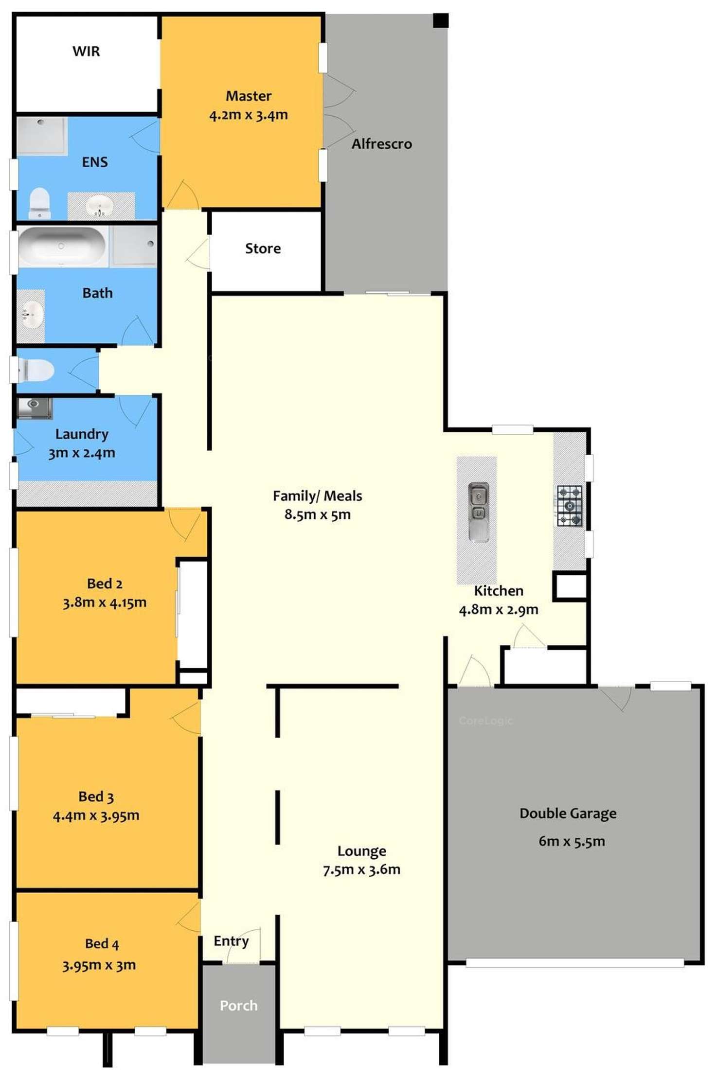 Floorplan of Homely house listing, 28 Bronzewing Street, Williams Landing VIC 3027