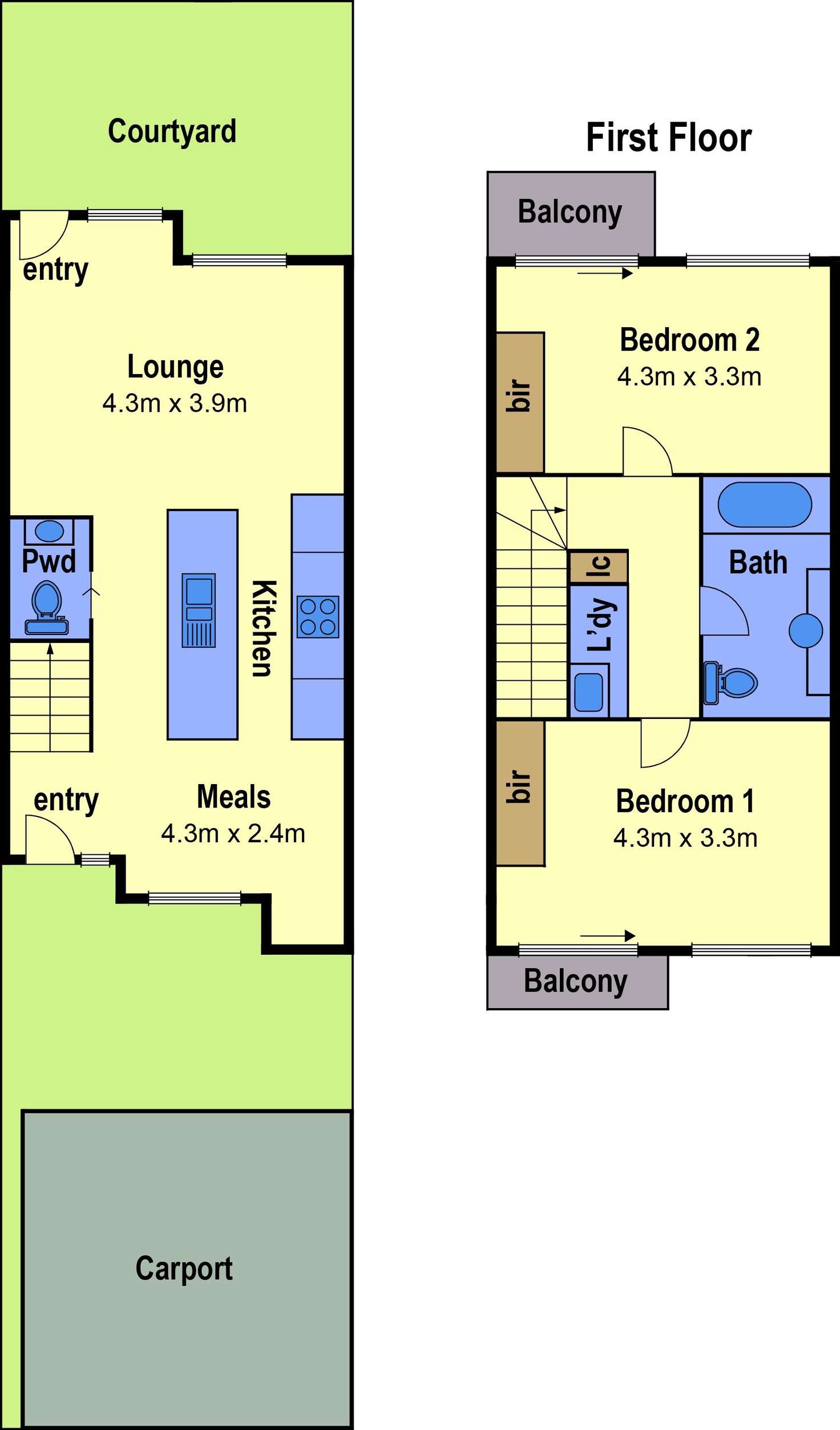 Floorplan of Homely townhouse listing, 5/121 Grange Boulevard, Bundoora VIC 3083
