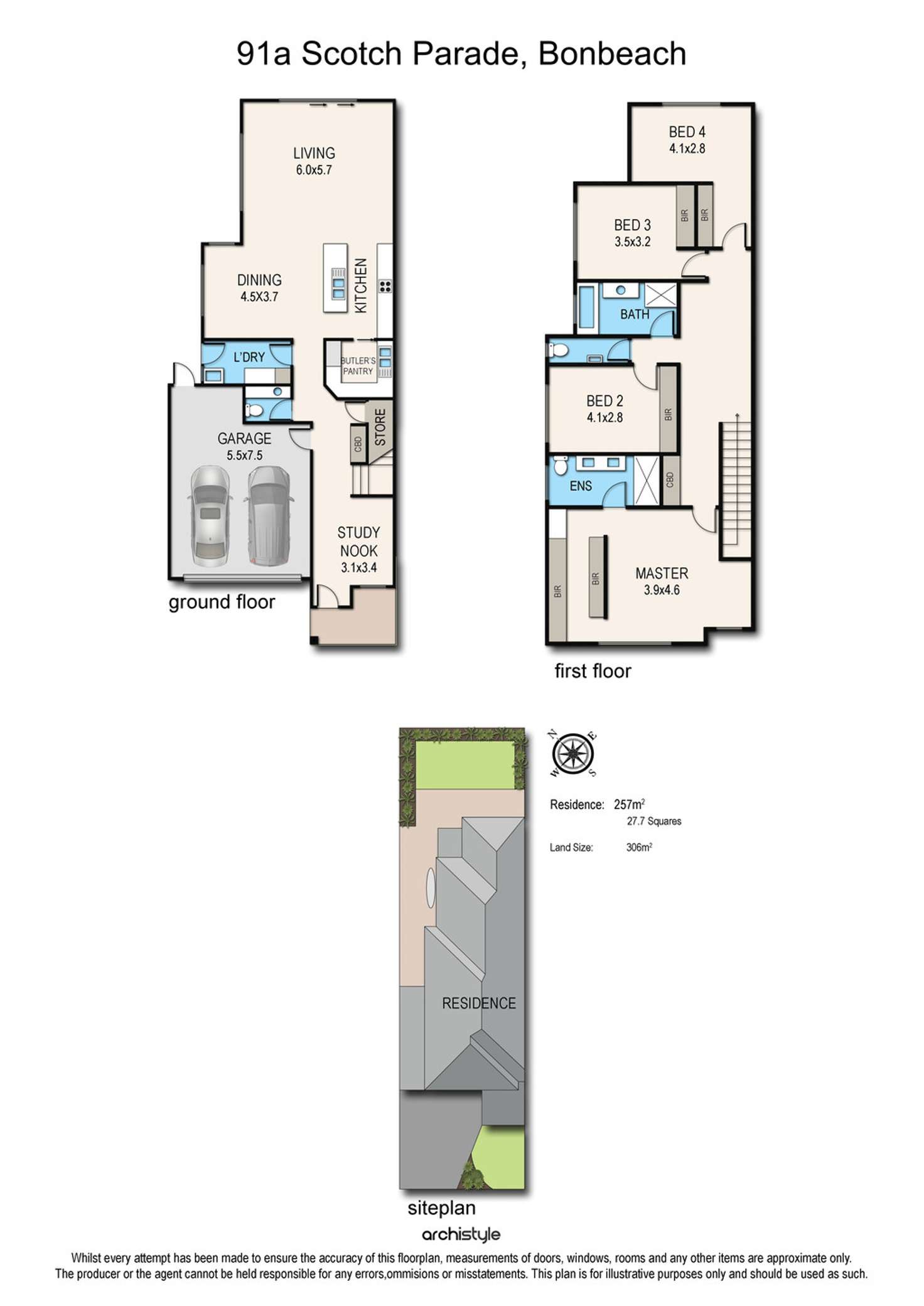 Floorplan of Homely house listing, 91A Scotch Parade, Bonbeach VIC 3196